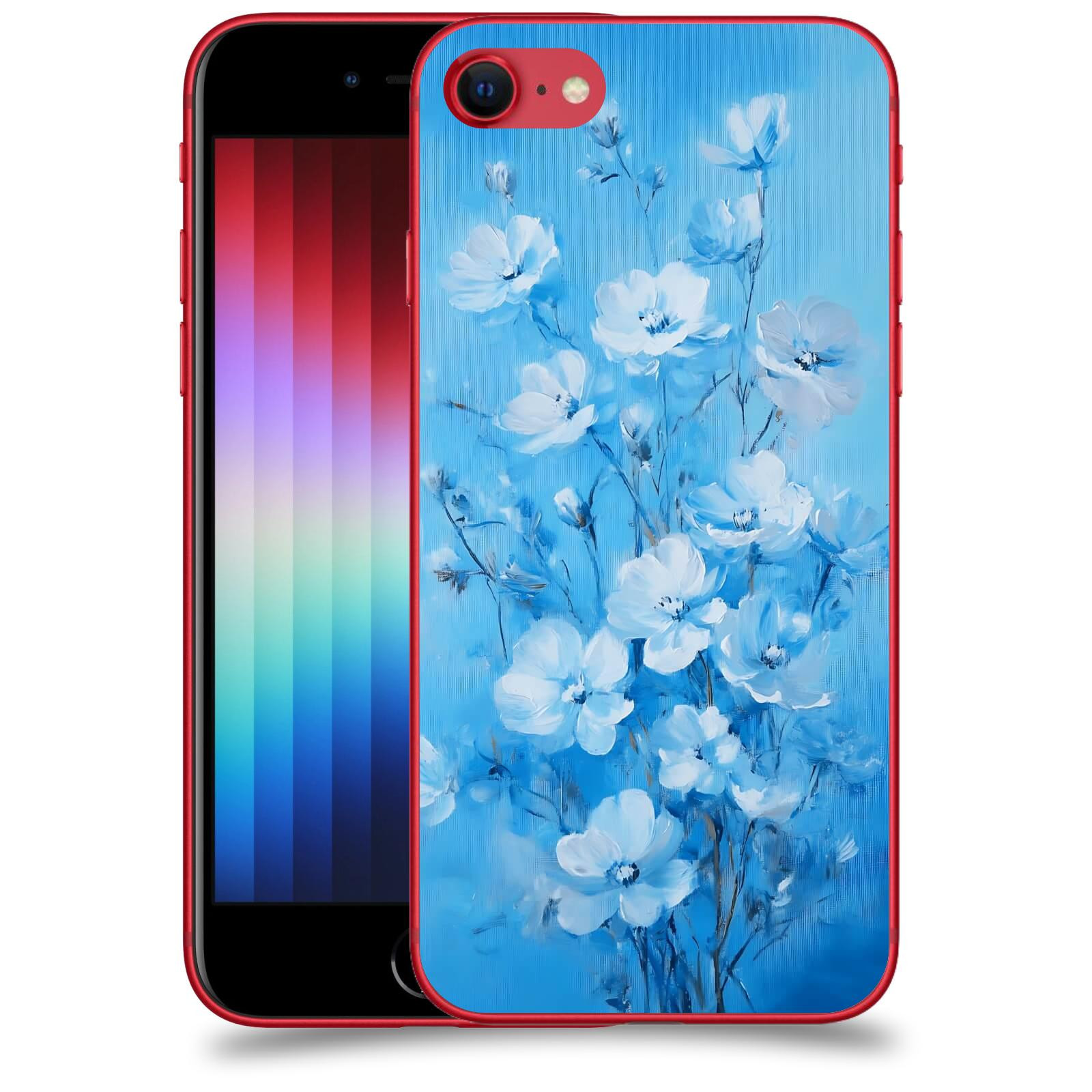 ACOVER Kryt na mobil Apple iPhone SE 2022 - Modrá ilustrace