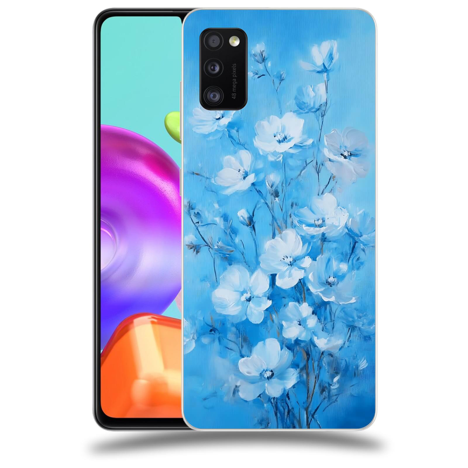 ACOVER Kryt na mobil Samsung Galaxy A41 A415F - Modrá ilustrace