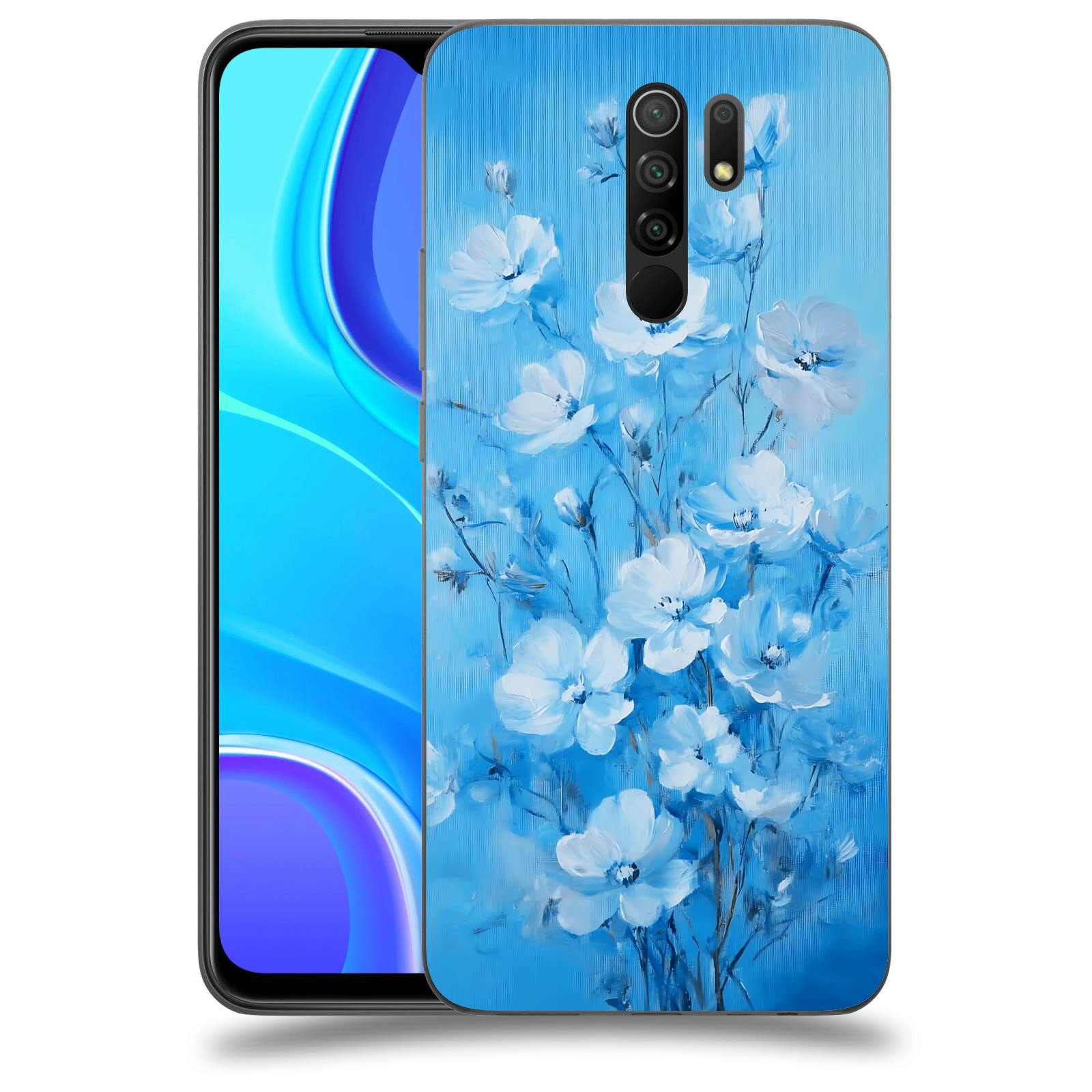 ACOVER Kryt na mobil Xiaomi Redmi 9 - Modrá ilustrace