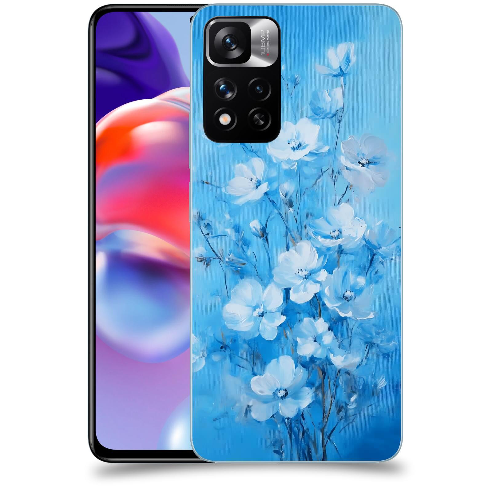 ACOVER Kryt na mobil Xiaomi Redmi Note 11 Pro+ 5G - Modrá ilustrace