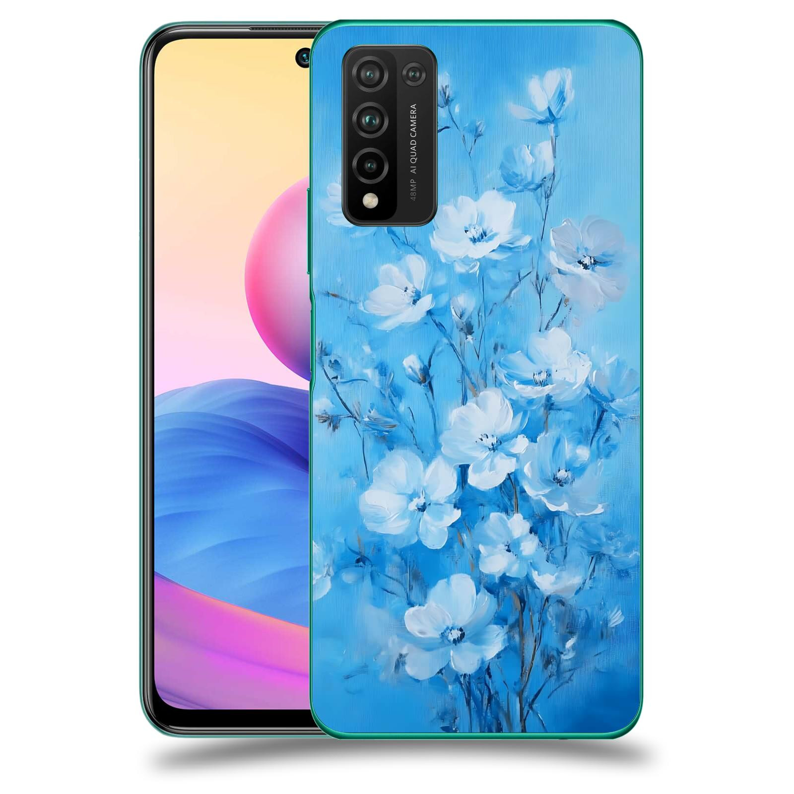 ACOVER Kryt na mobil Honor 10X Lite - Modrá ilustrace