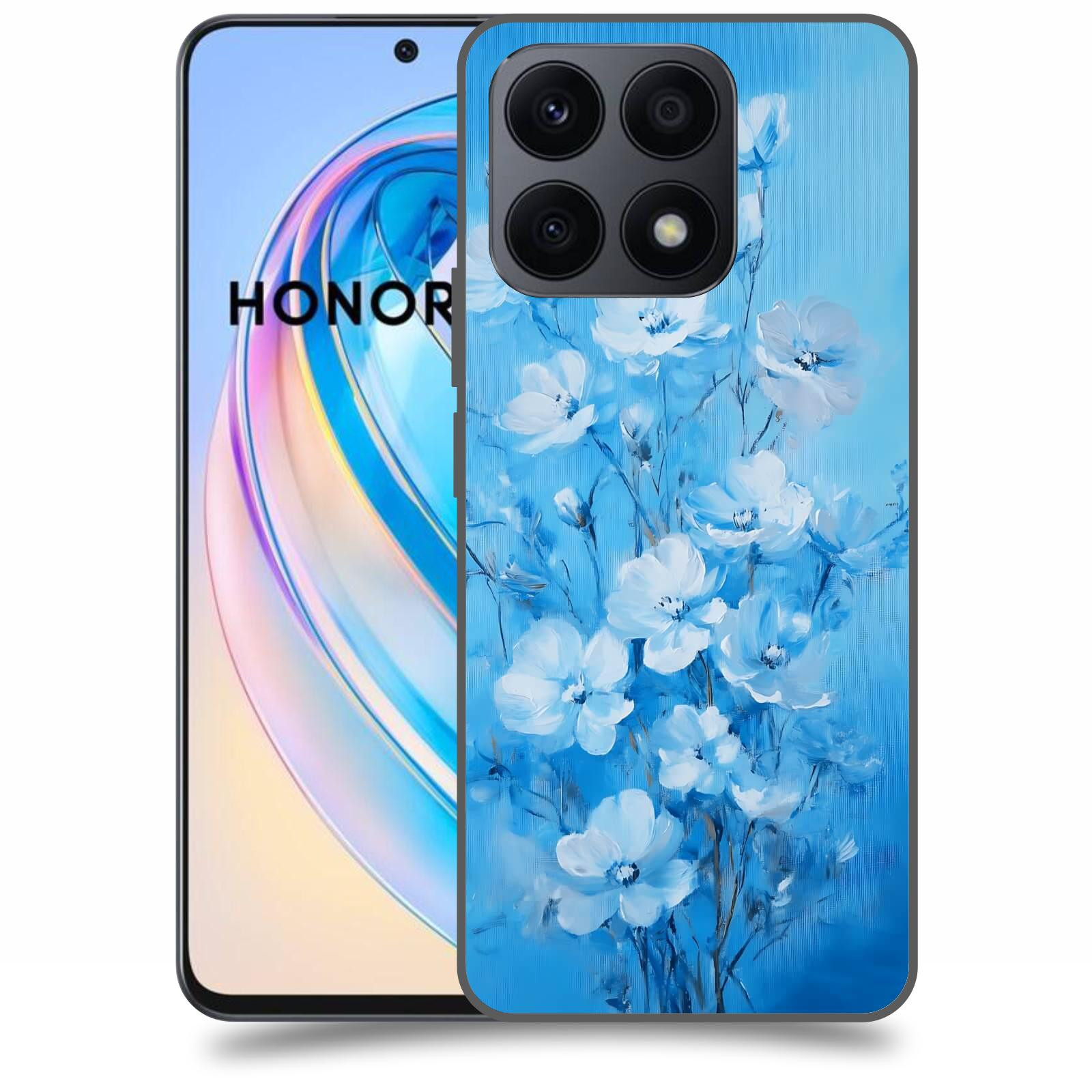 ACOVER Kryt na mobil Honor X8a - Modrá ilustrace
