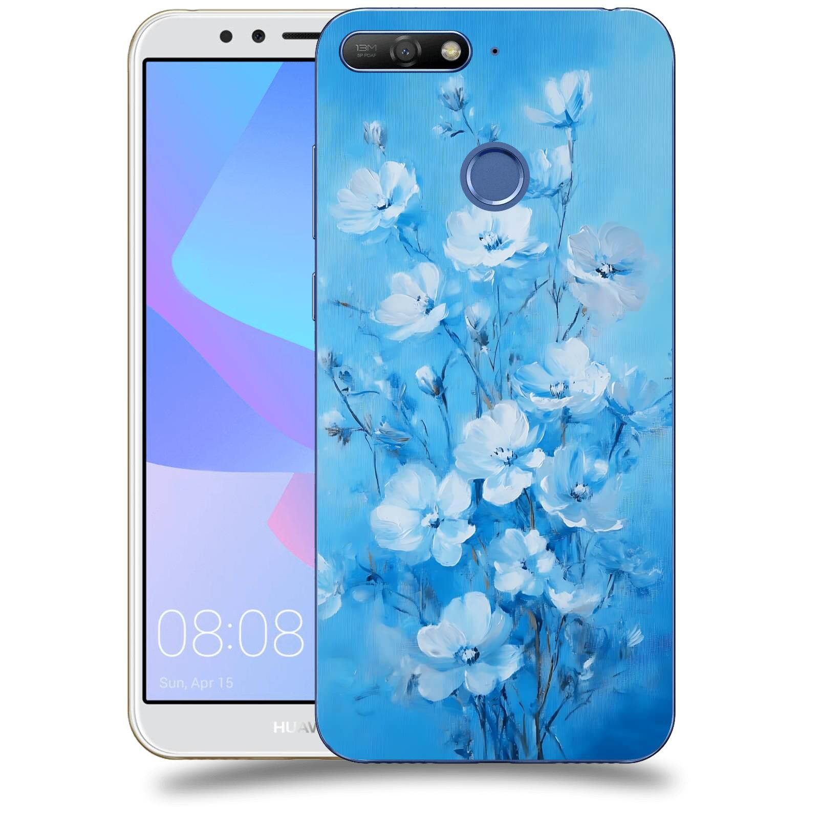 ACOVER Kryt na mobil Huawei Y6 Prime 2018 - Modrá ilustrace