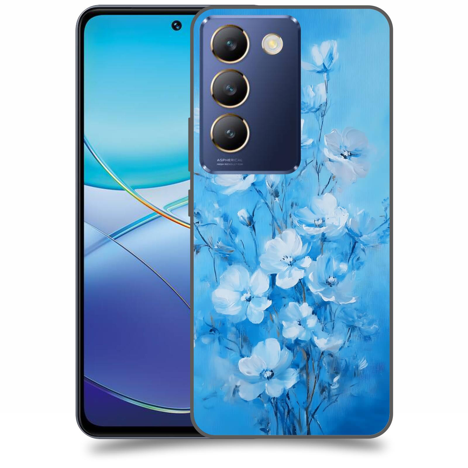 ACOVER Kryt na mobil Vivo V40SE - Modrá ilustrace