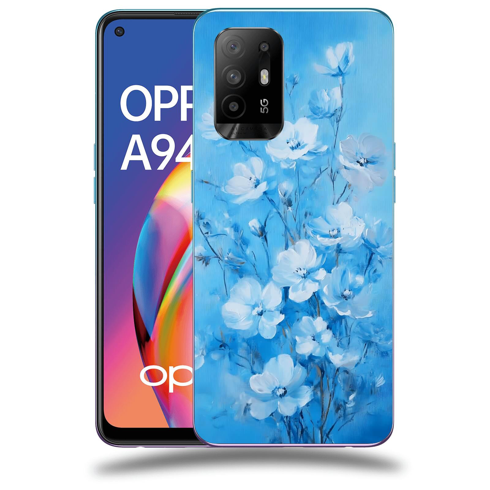 ACOVER Kryt na mobil OPPO A94 5G - Modrá ilustrace