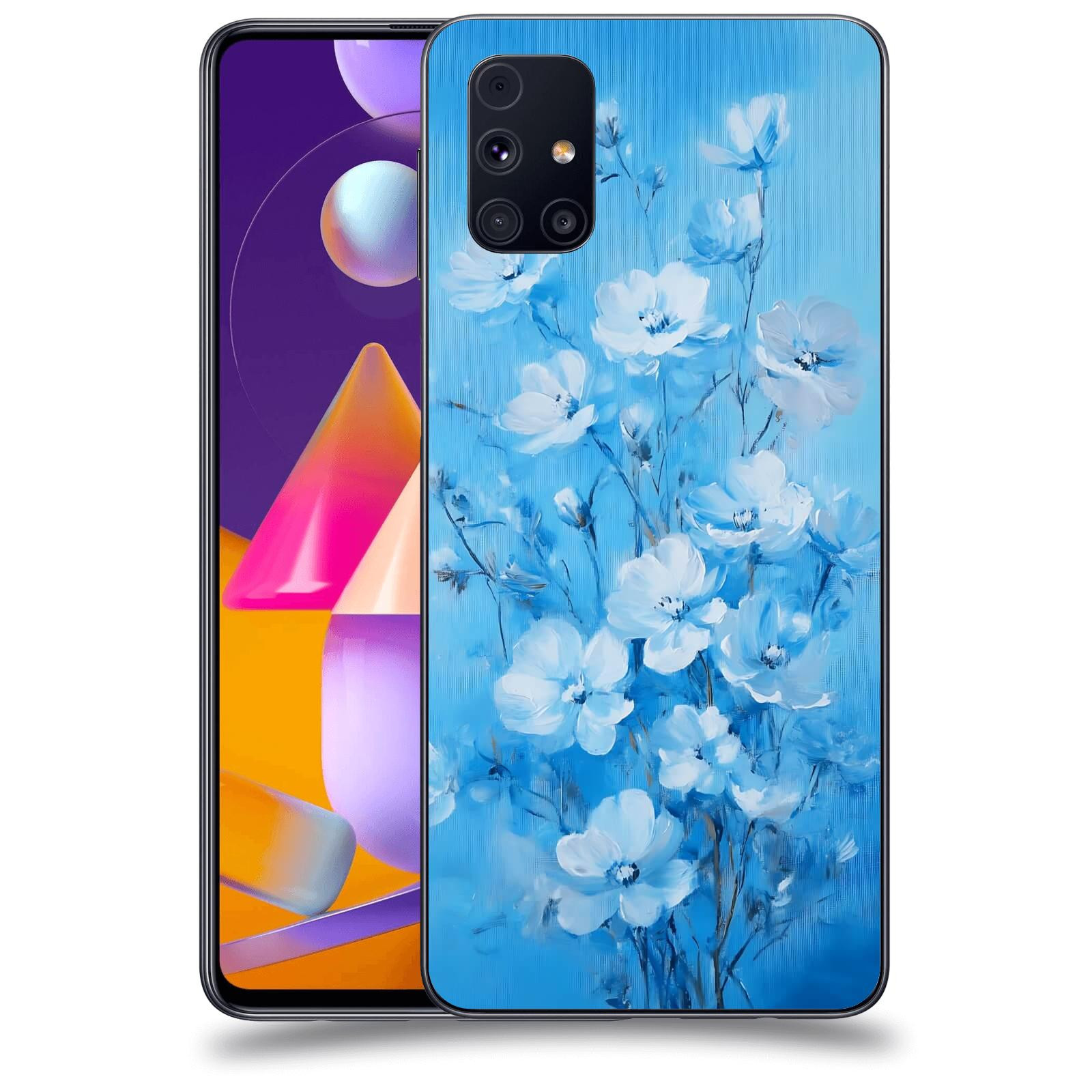 ACOVER Kryt na mobil Samsung Galaxy M31s - Modrá ilustrace
