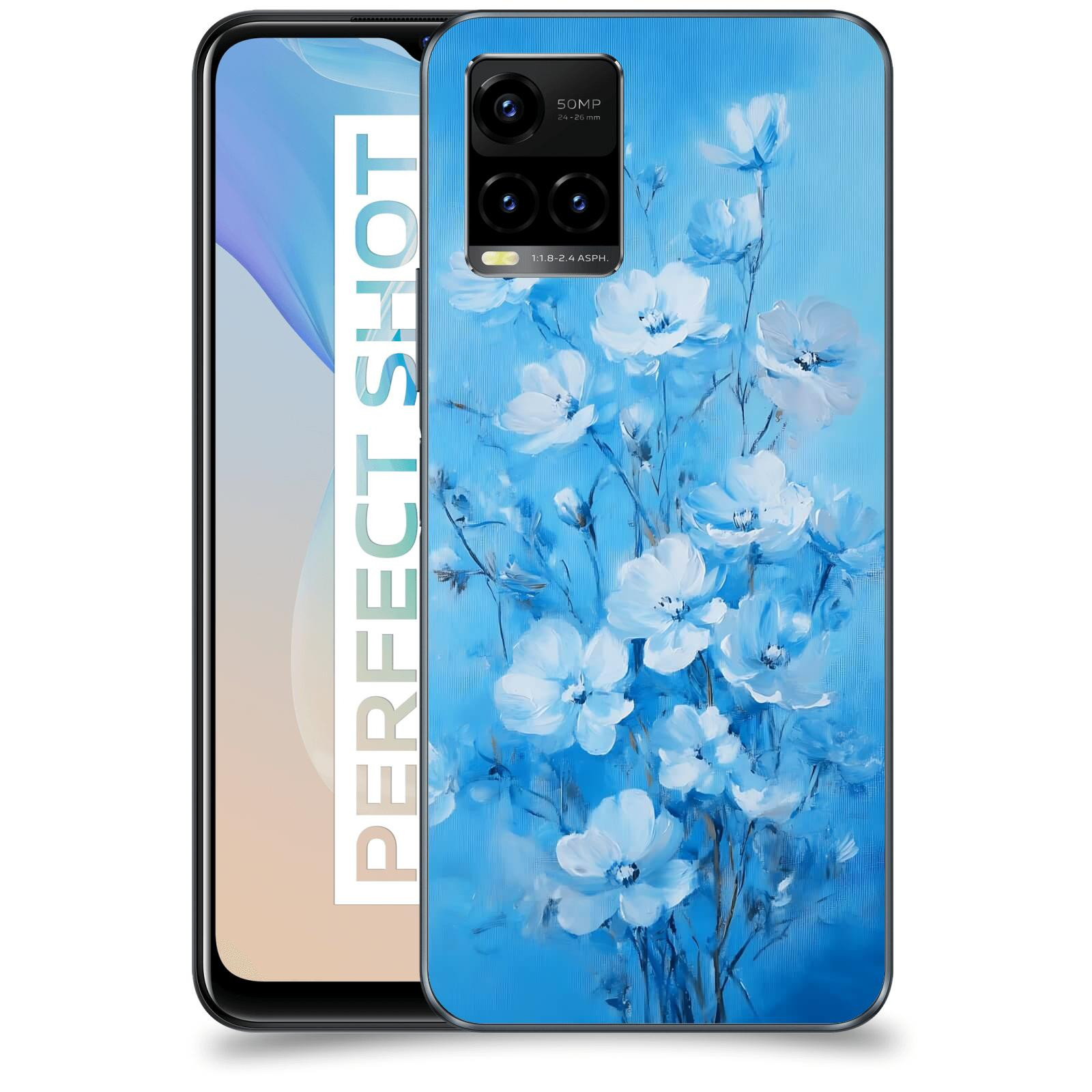 ACOVER Kryt na mobil Vivo Y33s - Modrá ilustrace