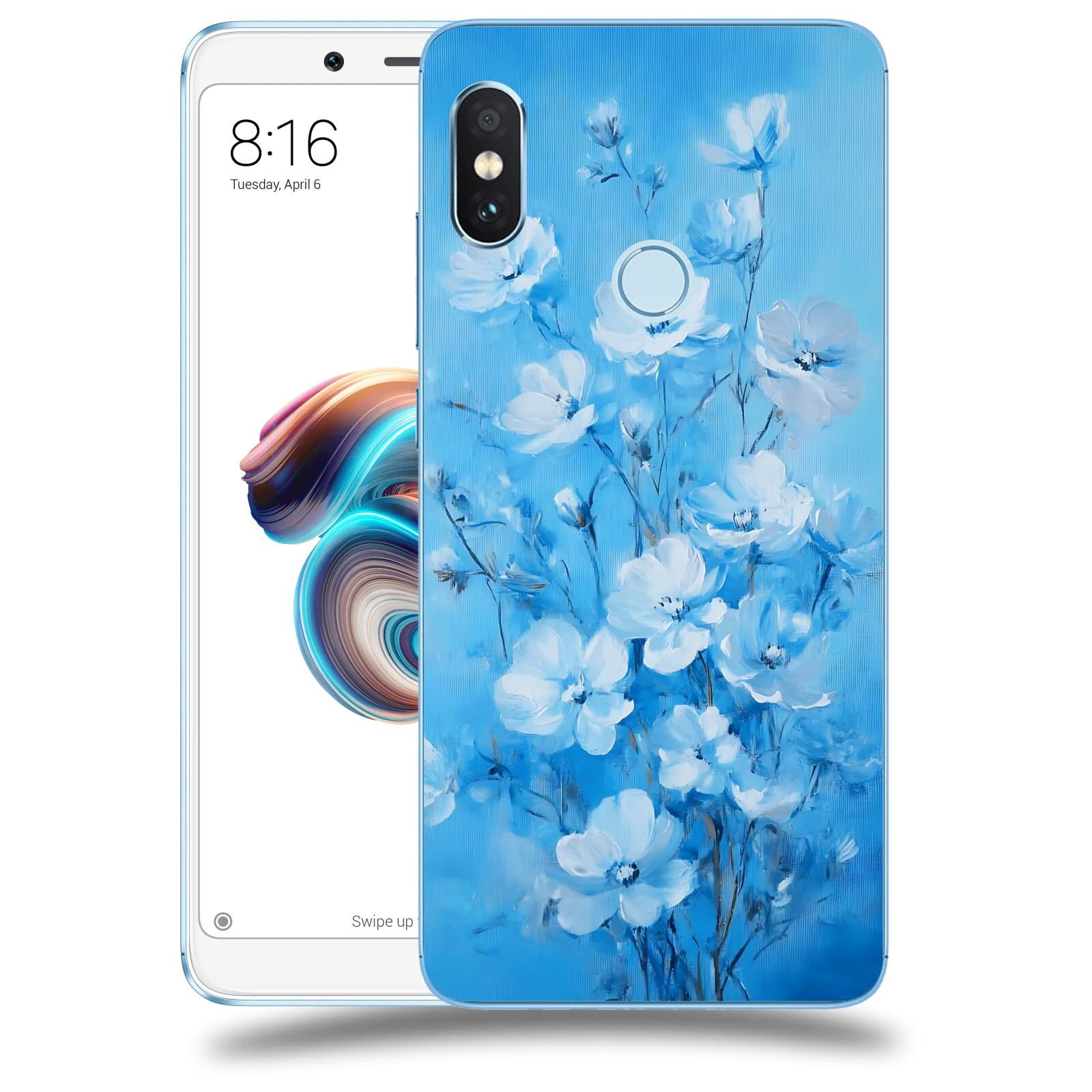ACOVER Kryt na mobil Xiaomi Redmi Note 5 Global - Modrá ilustrace