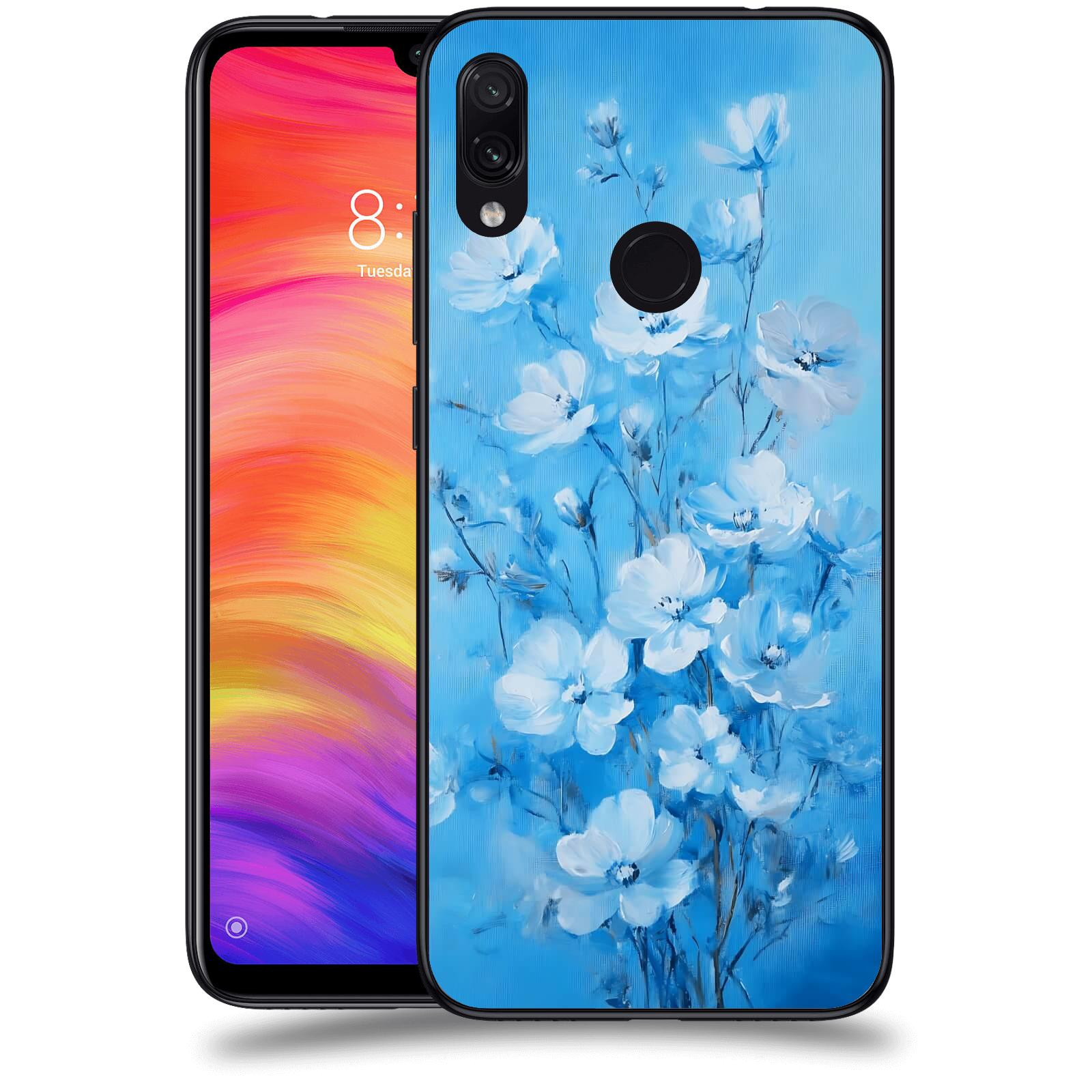 ACOVER Kryt na mobil Xiaomi Redmi Note 7 - Modrá ilustrace