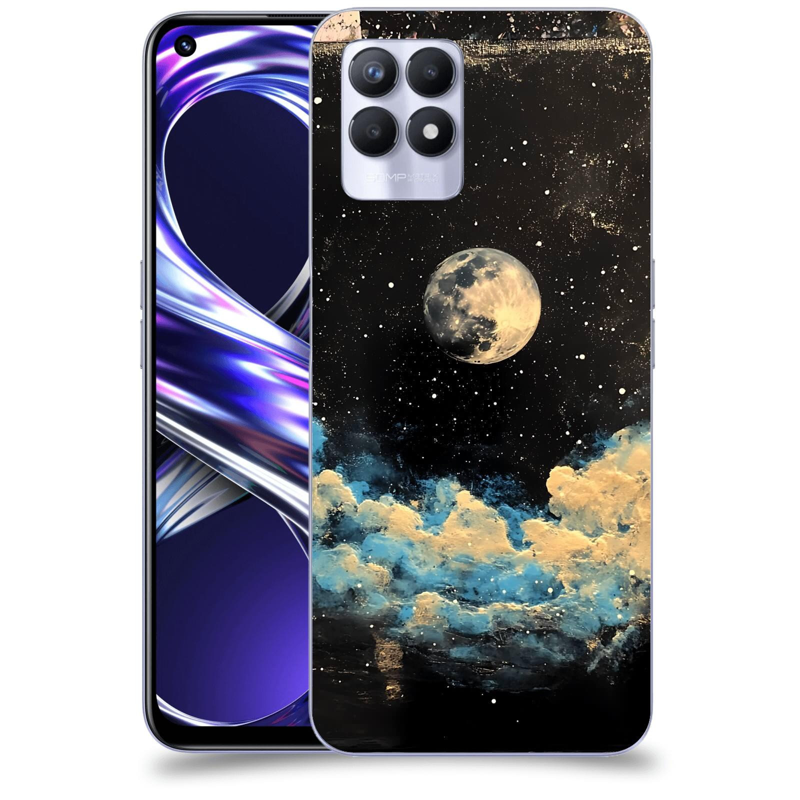 ACOVER Kryt na mobil Realme 8i - Noční obloha IV