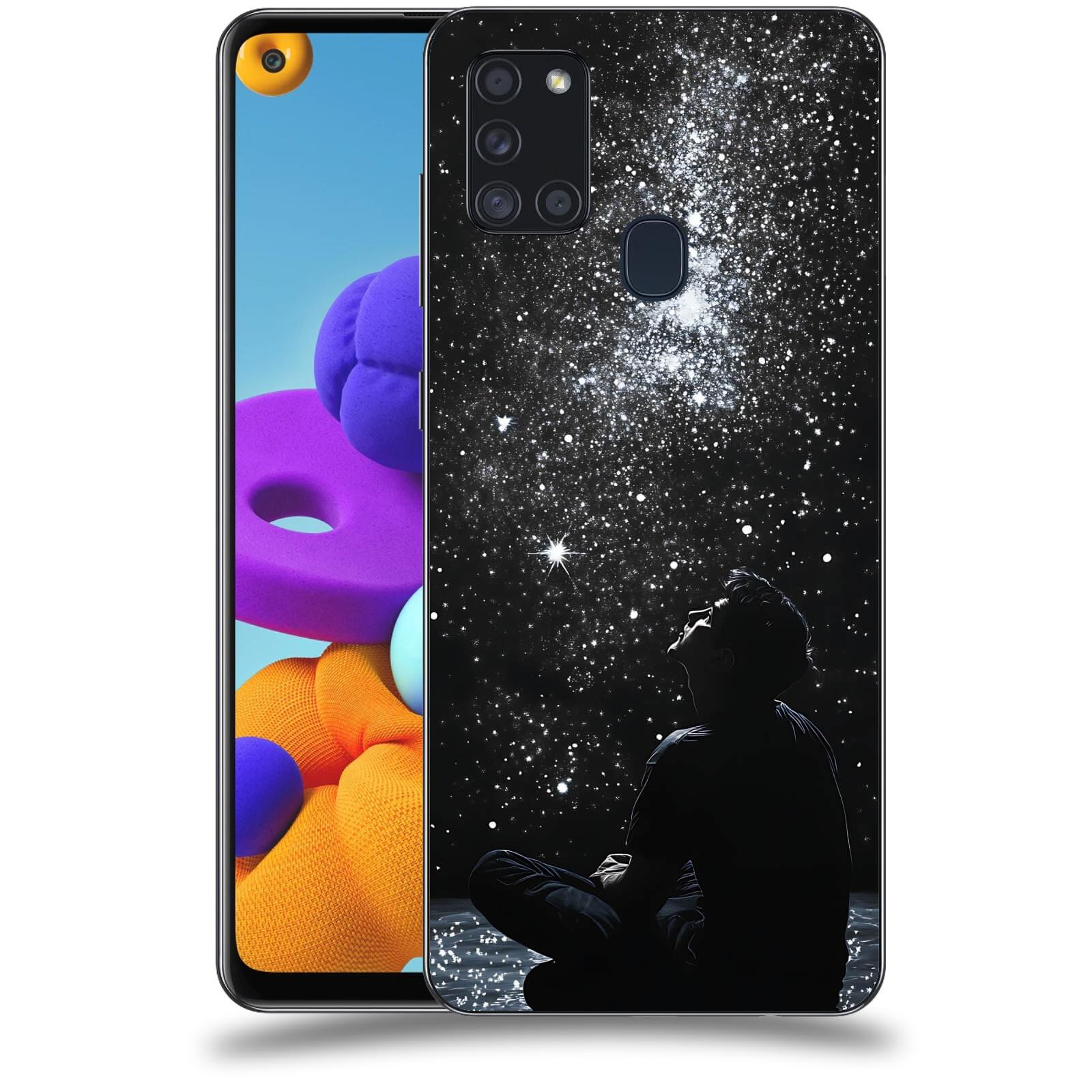ACOVER Kryt na mobil Samsung Galaxy A21s - Noční obloha V