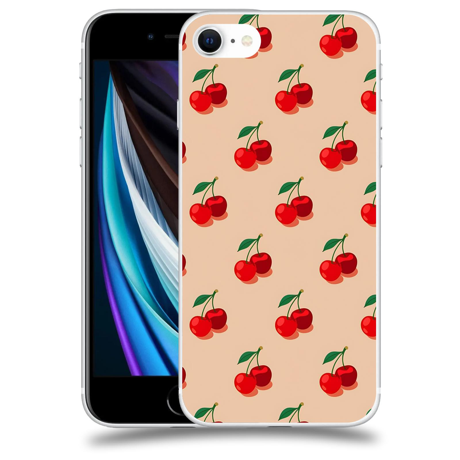 ACOVER Kryt na mobil Apple iPhone SE 2020 - Šťavnaté třešně