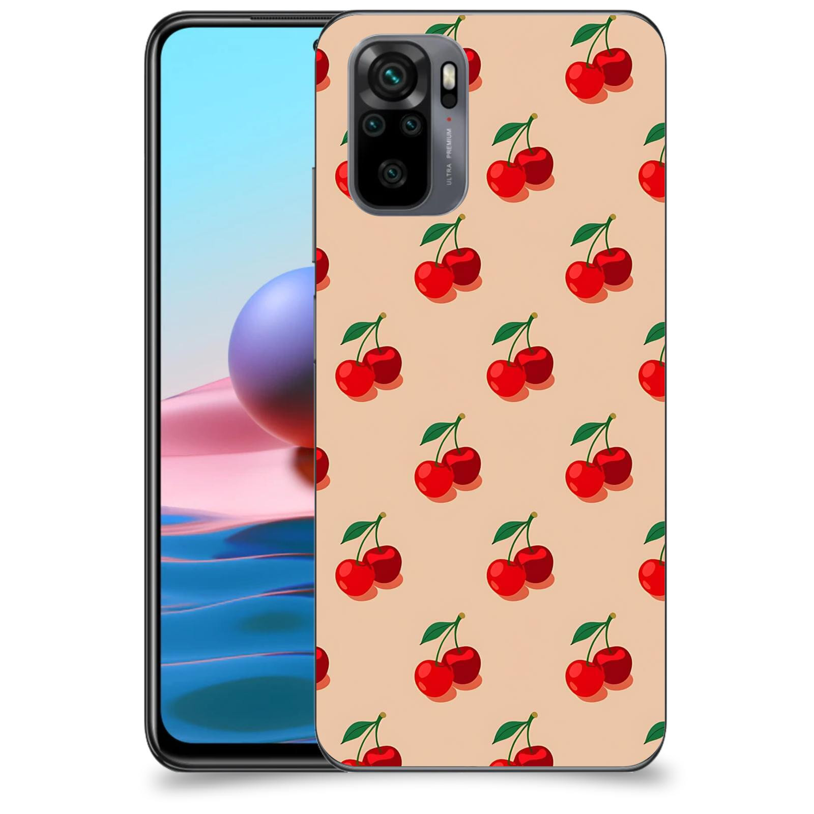 ACOVER Kryt na mobil Xiaomi Redmi Note 10 - Šťavnaté třešně