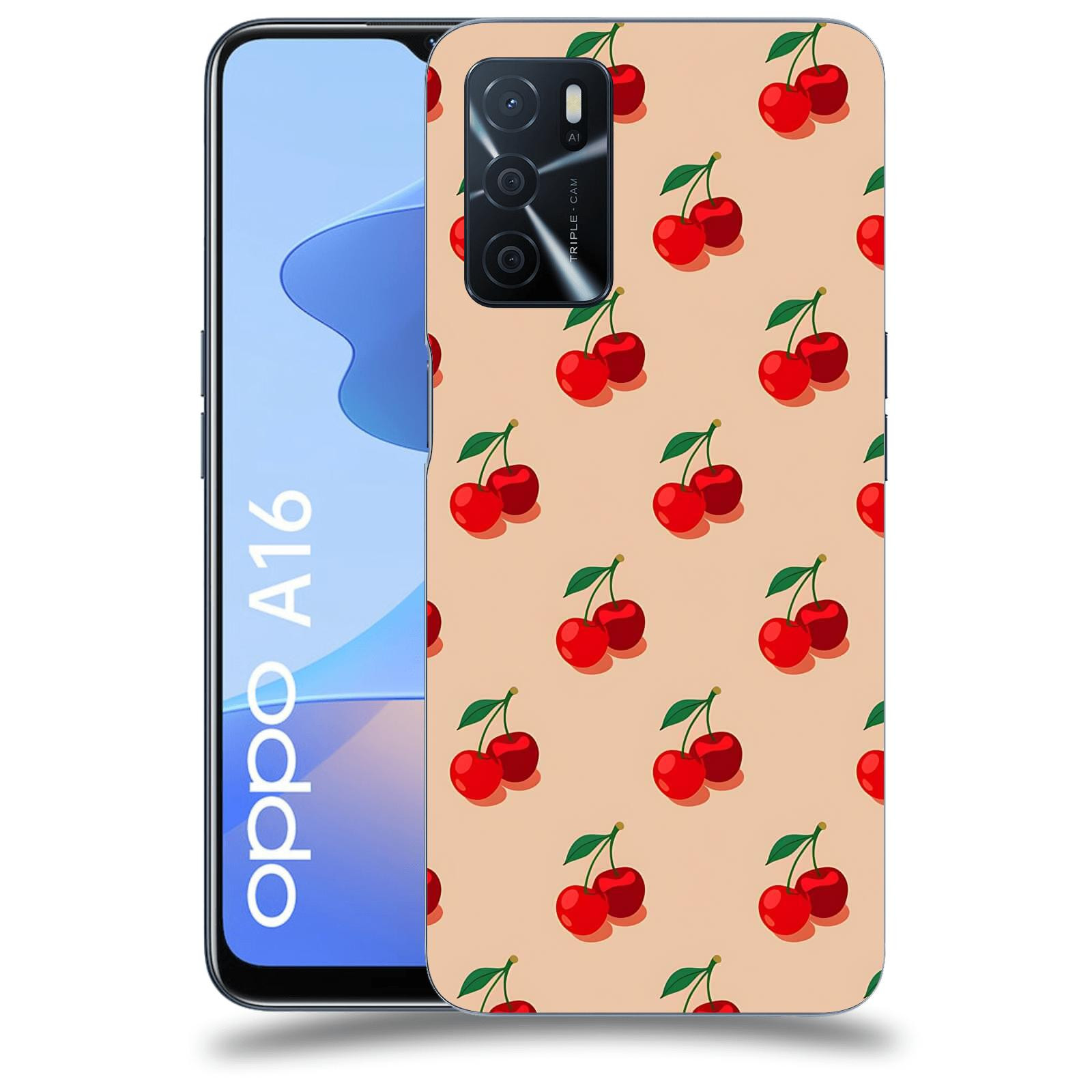 ACOVER Kryt na mobil OPPO A16 - Šťavnaté třešně