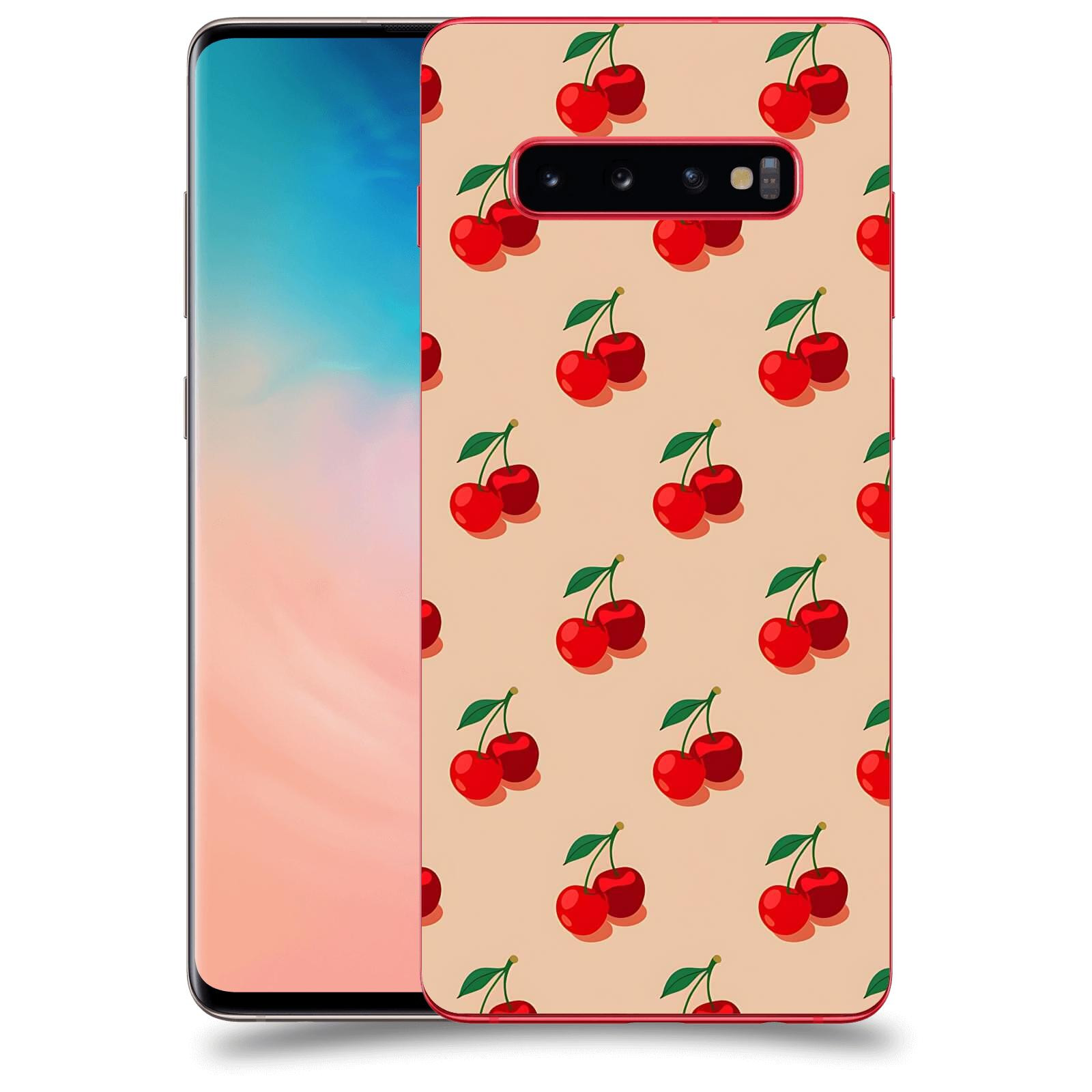 ACOVER Kryt na mobil Samsung Galaxy S10 Plus G975 - Šťavnaté třešně