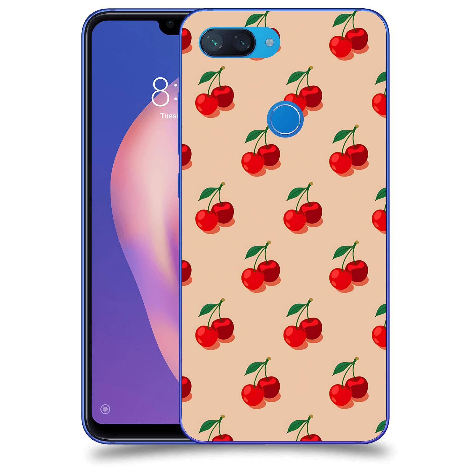 ACOVER Kryt na mobil Xiaomi Mi 8 Lite - Šťavnaté třešně