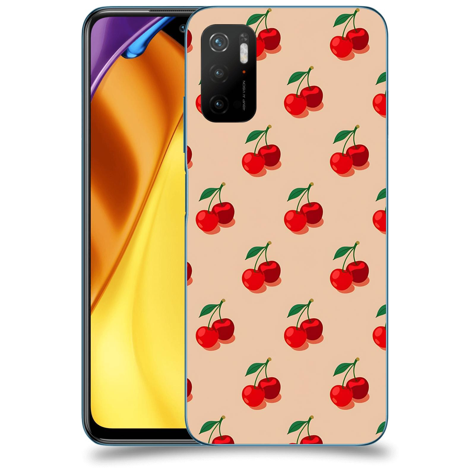 ACOVER Kryt na mobil Xiaomi Poco M3 Pro 5G - Šťavnaté třešně