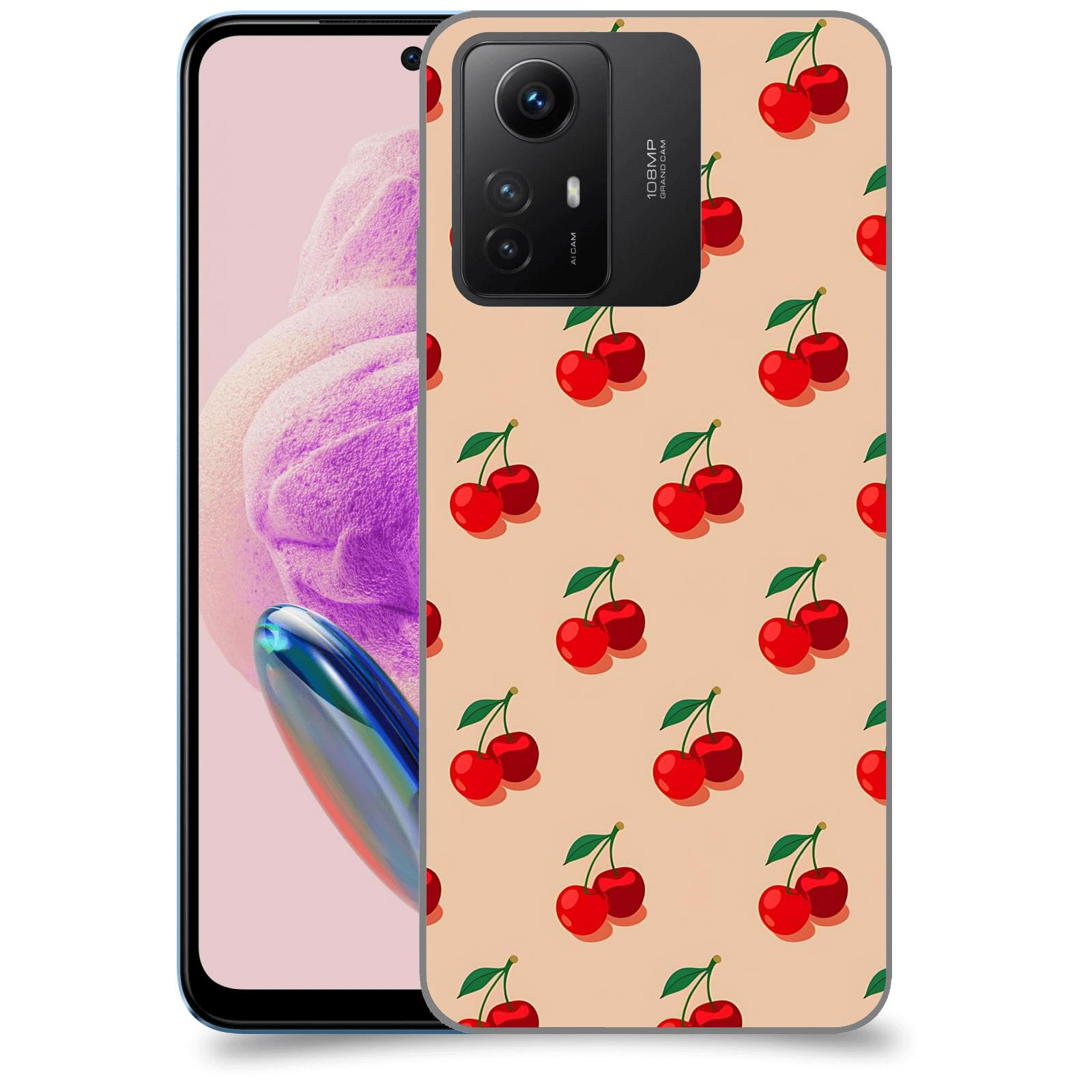 ACOVER Kryt na mobil Xiaomi Redmi Note 12S - Šťavnaté třešně