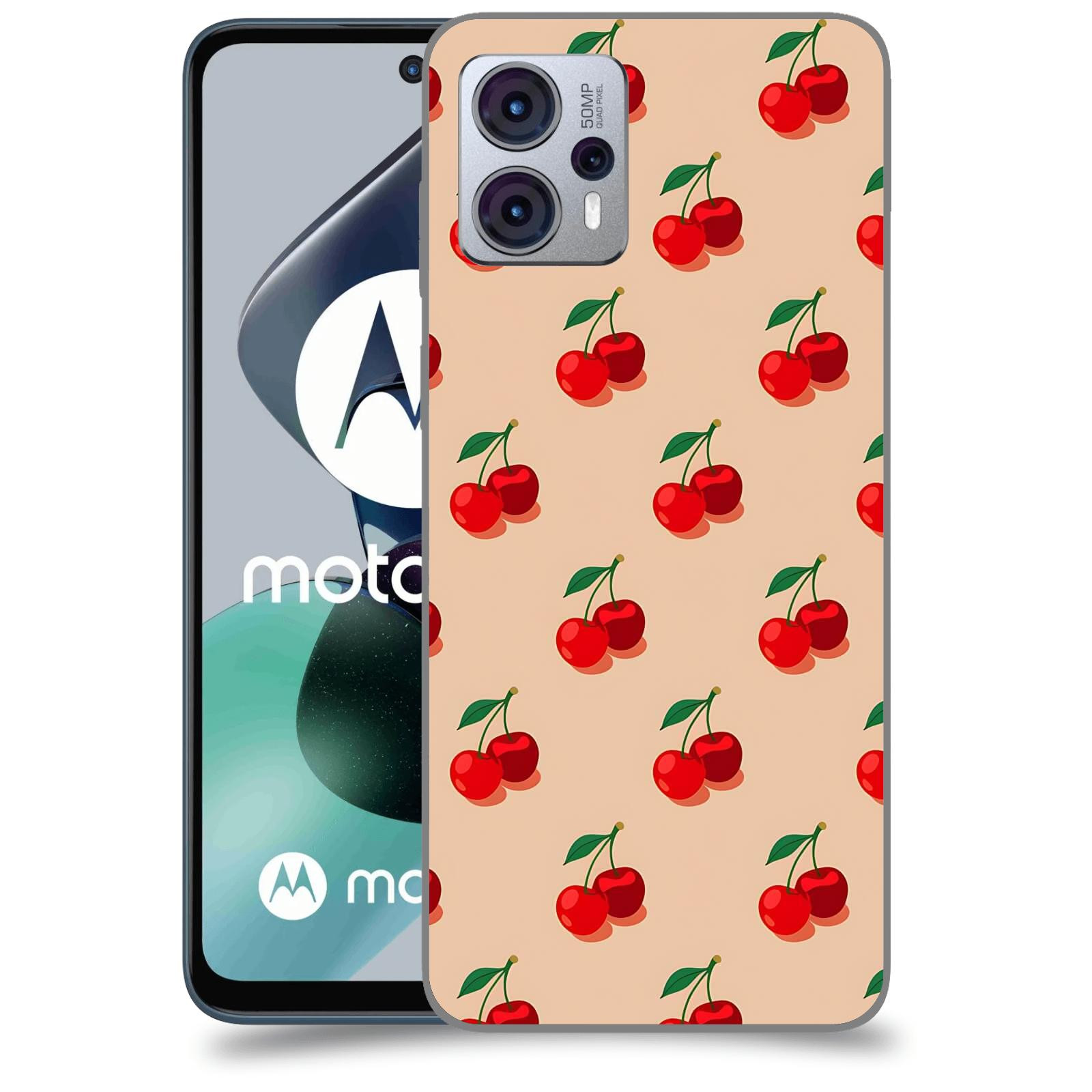 ACOVER Kryt na mobil Motorola Moto G23 - Šťavnaté třešně