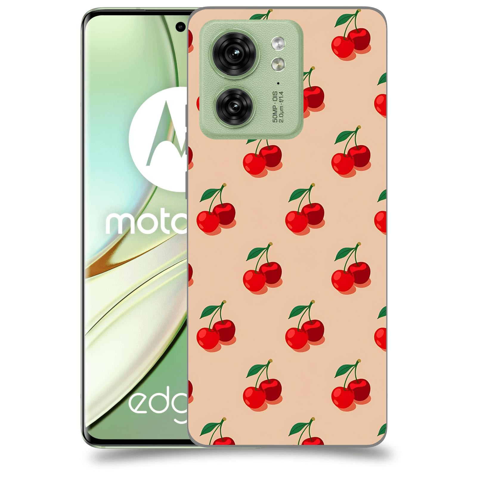 ACOVER Kryt na mobil Motorola EDGE 40 5G - Šťavnaté třešně