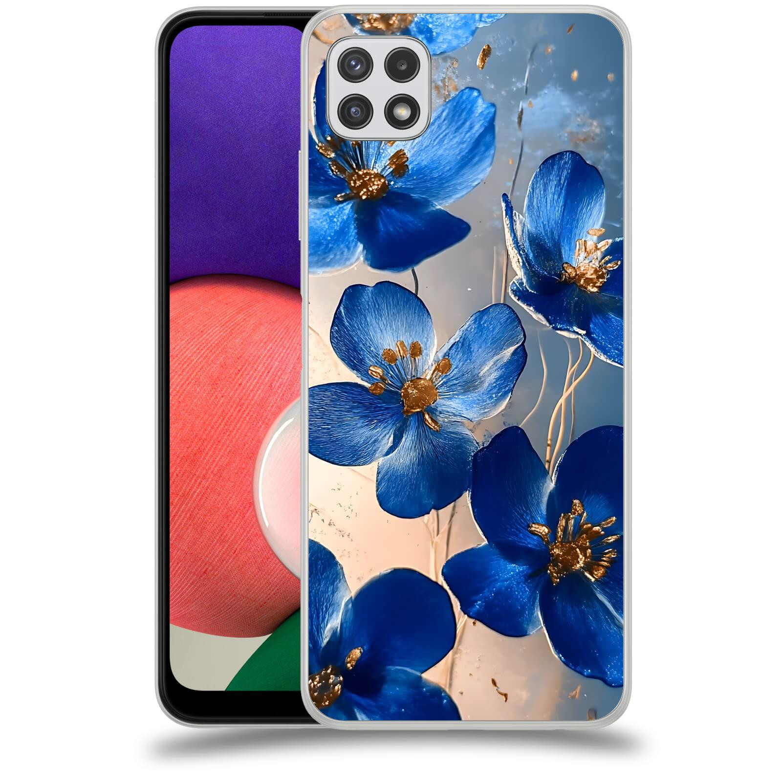 ACOVER Kryt na mobil Samsung Galaxy A22 A225F - Zlatá elegance