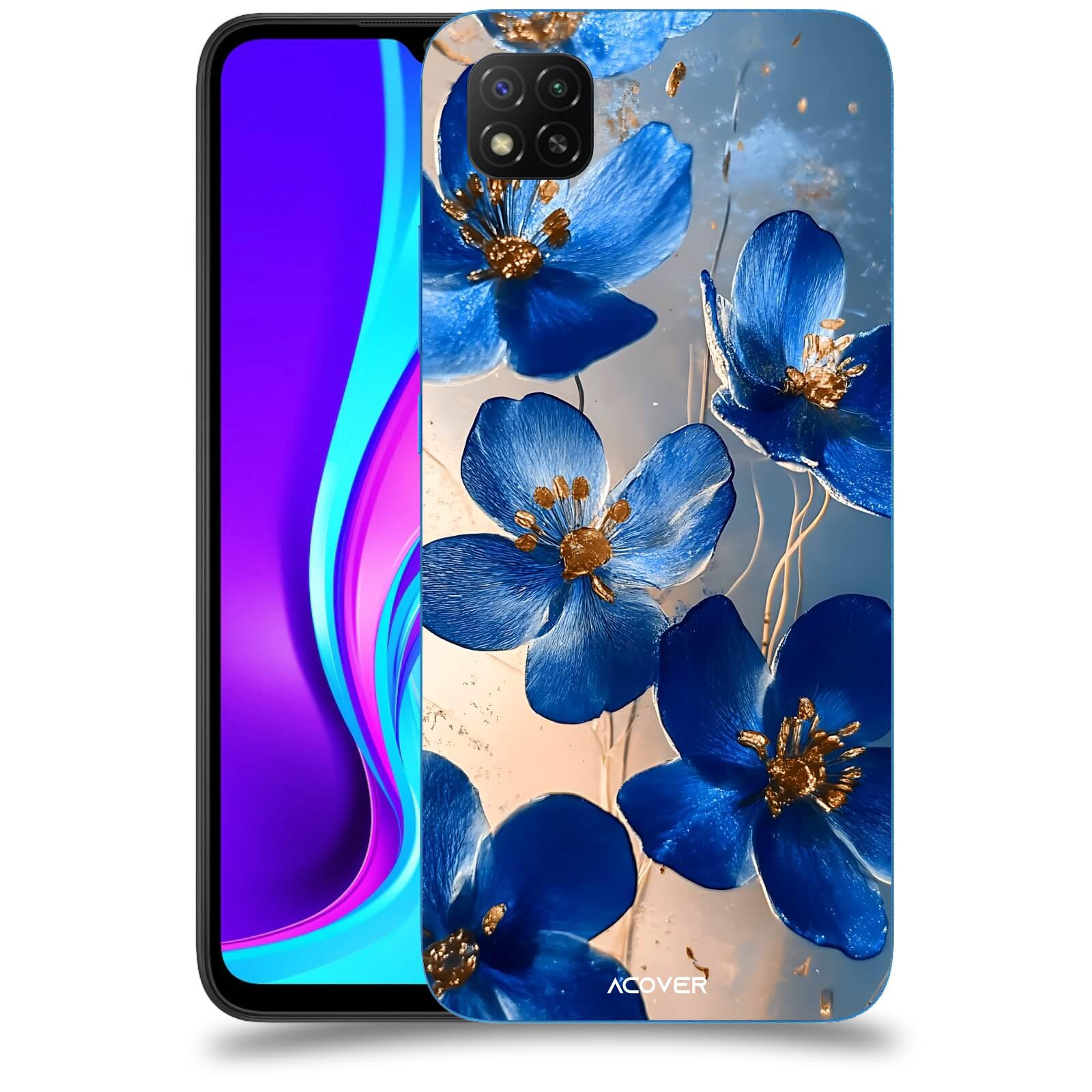 ACOVER Kryt na mobil Xiaomi Redmi 9C - Zlatá elegance