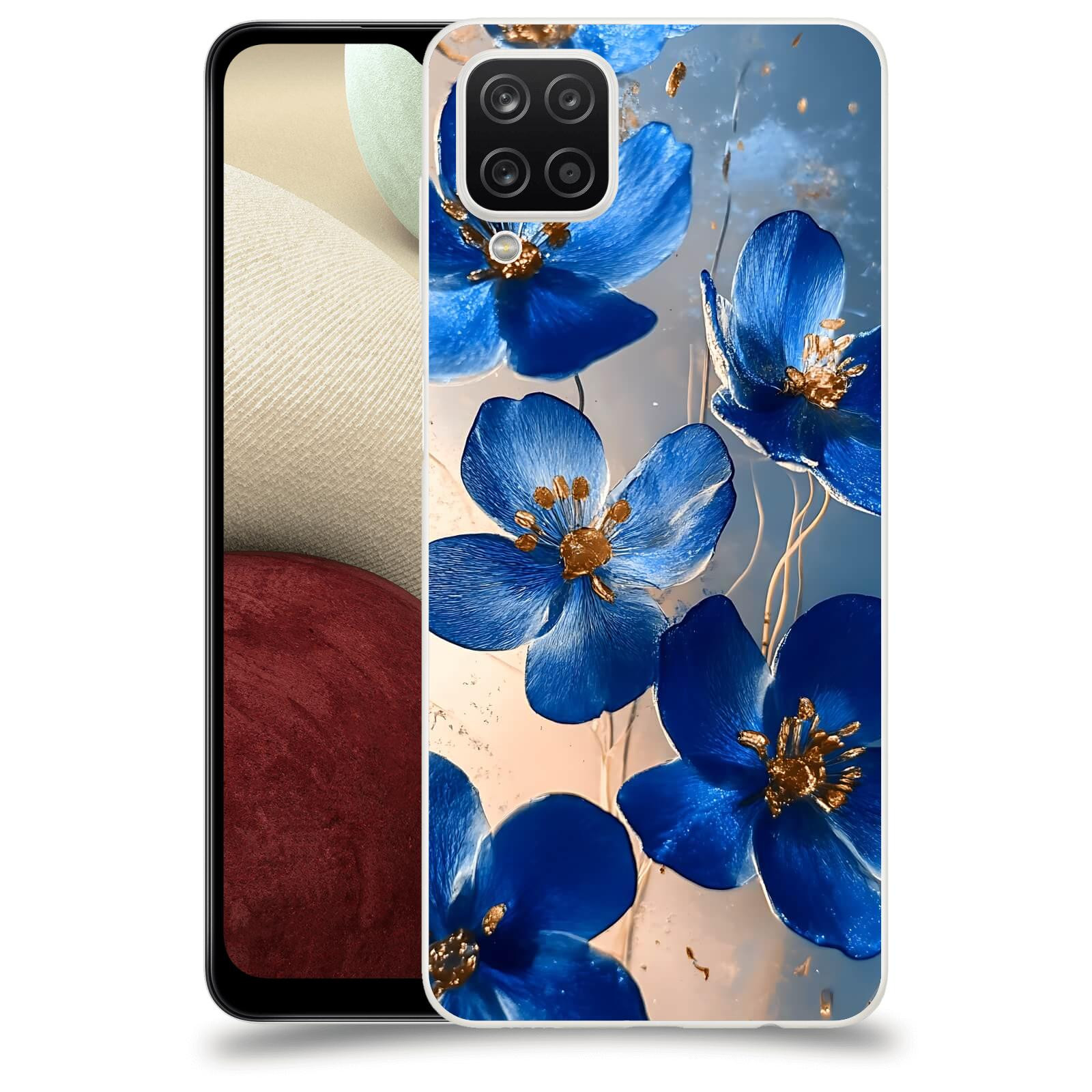 ACOVER Kryt na mobil Samsung Galaxy A12 A125F - Zlatá elegance