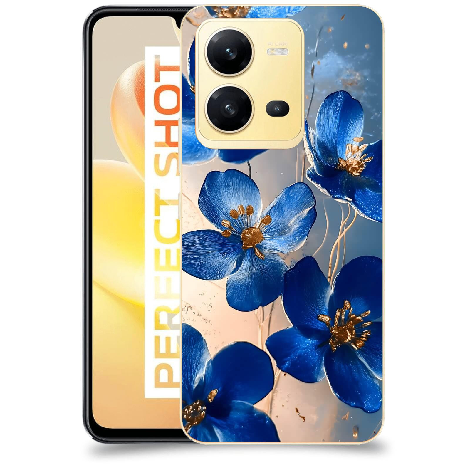 ACOVER Kryt na mobil Vivo X80 Lite - Zlatá elegance