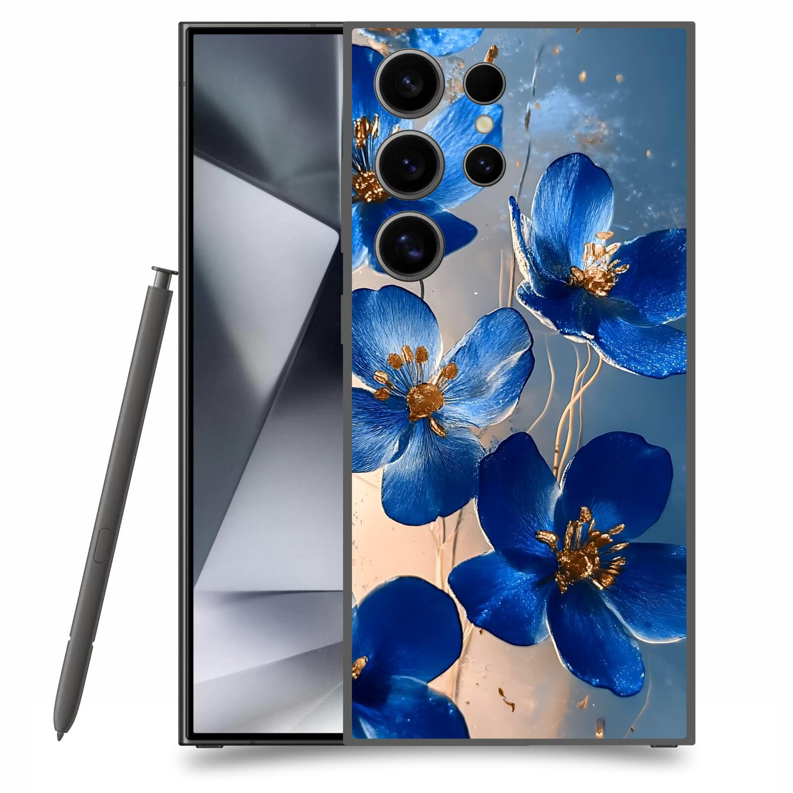 ACOVER Kryt na mobil Samsung Galaxy S24 Ultra - Zlatá elegance