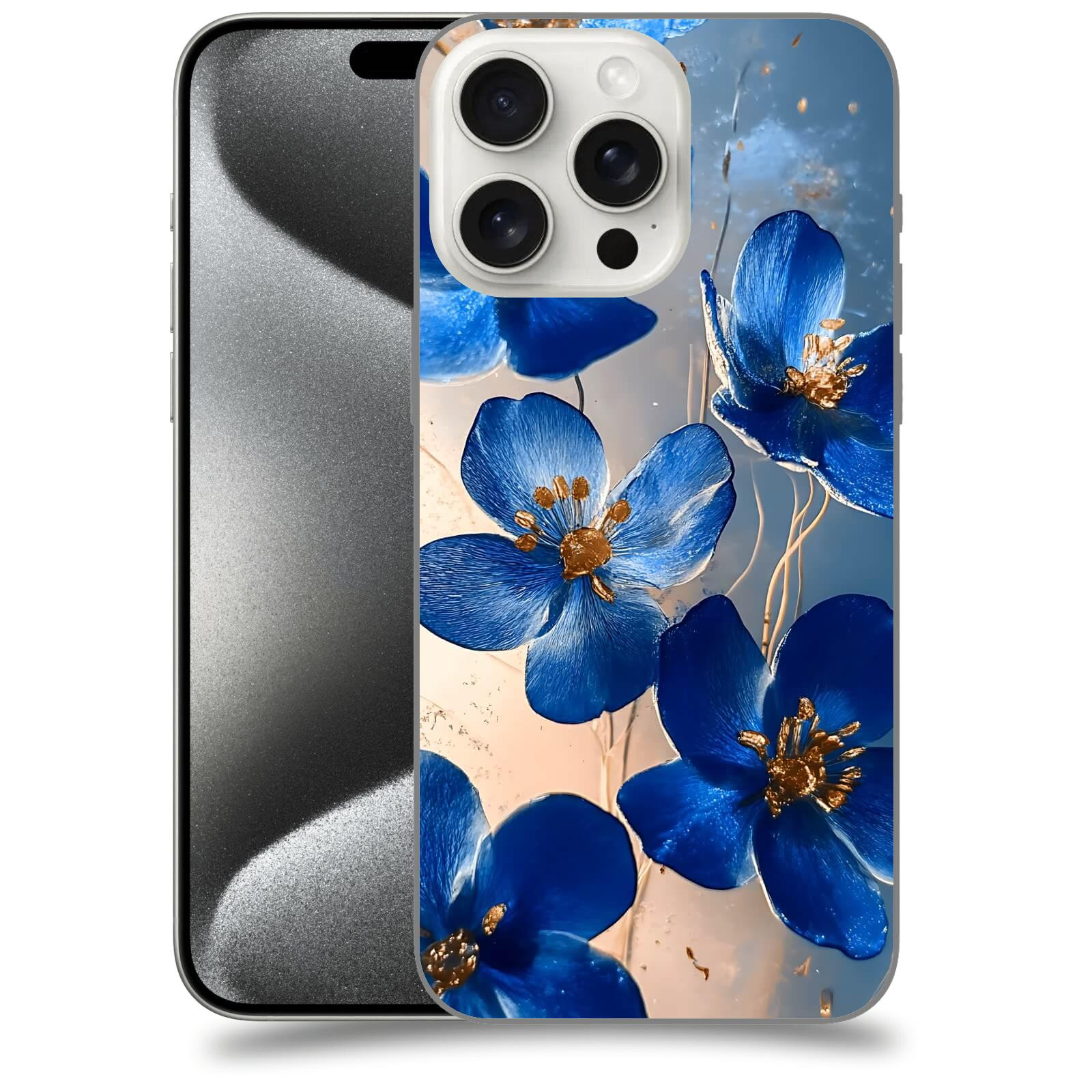 ACOVER Kryt na mobil Apple iPhone 15 pro max - Zlatá elegance