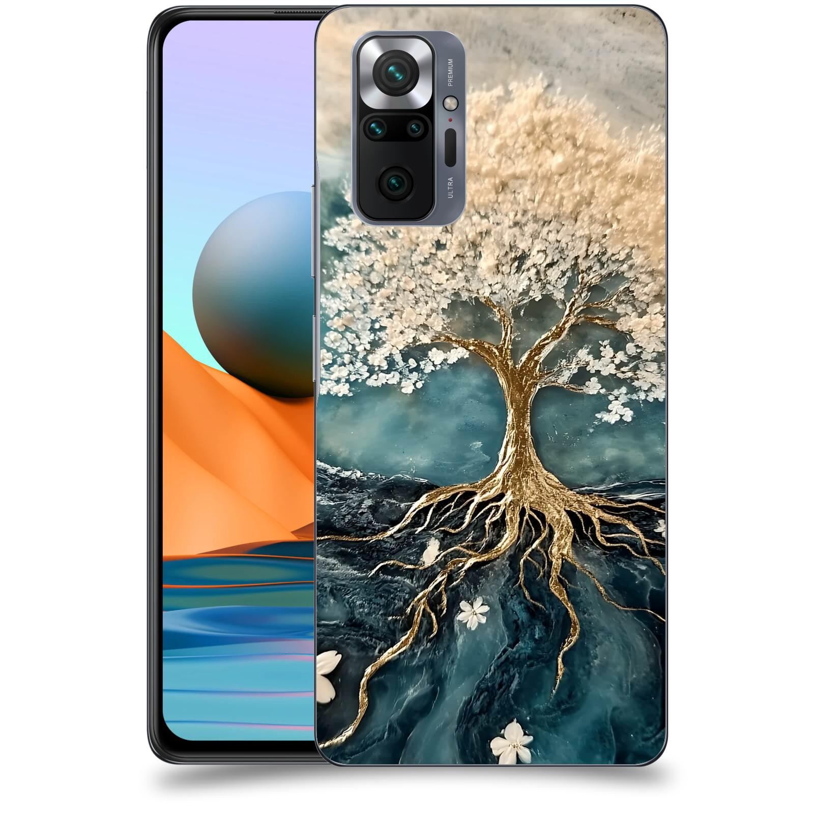 ACOVER Kryt na mobil Xiaomi Redmi Note 10 Pro - Zlatý život