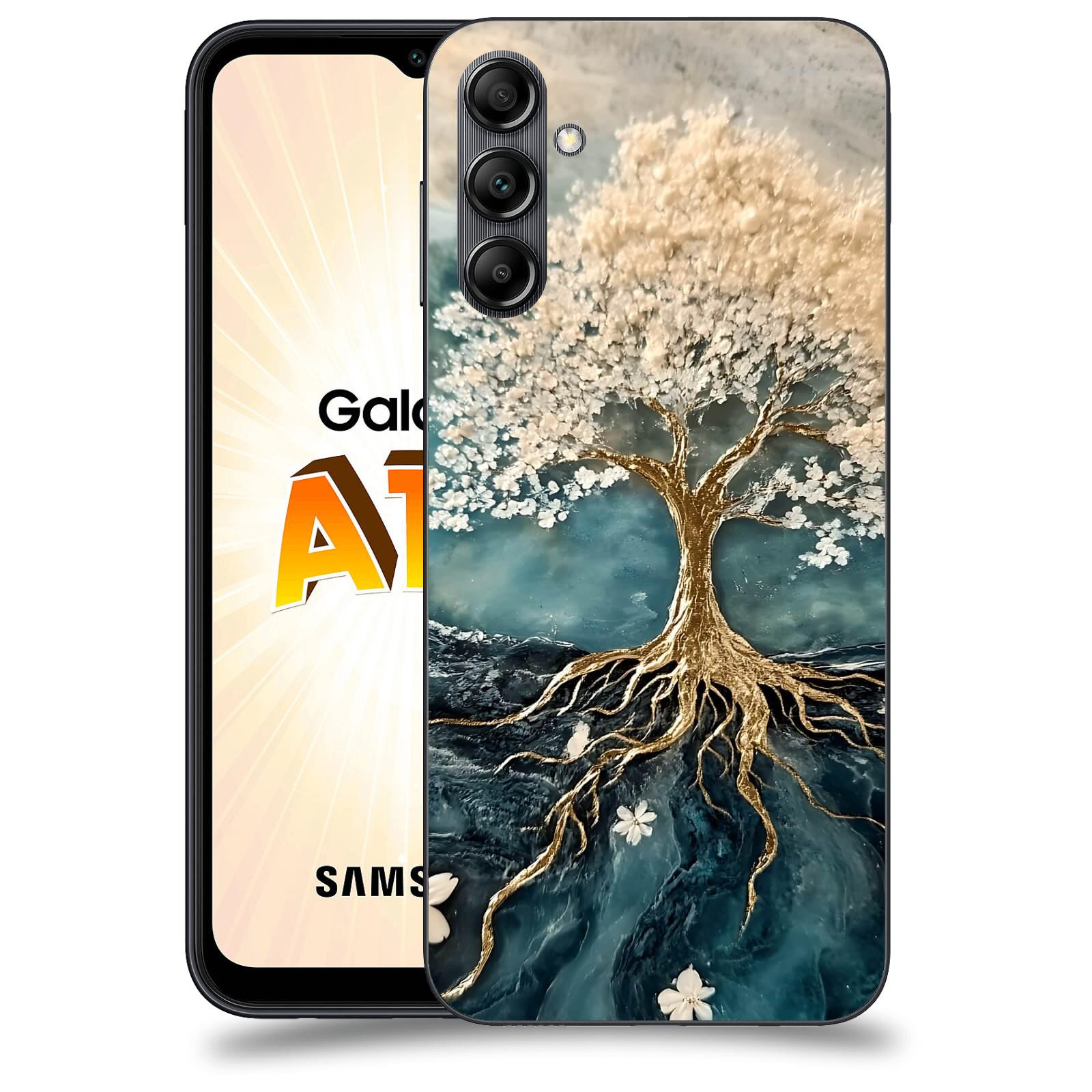 ACOVER Kryt na mobil Samsung Galaxy A14 LTE - Zlatý život
