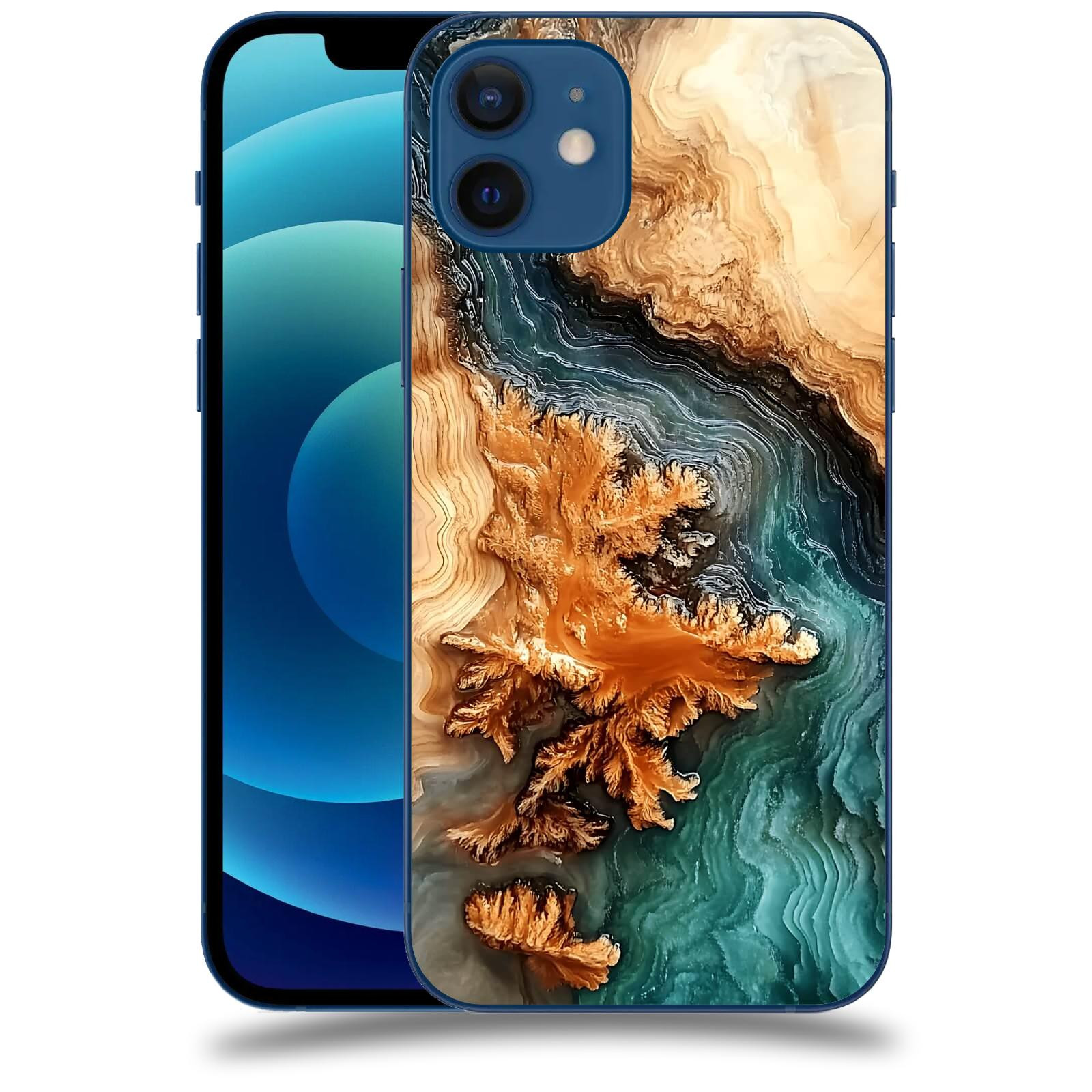 ACOVER Kryt na mobil Apple iPhone 12 - Minerální tok