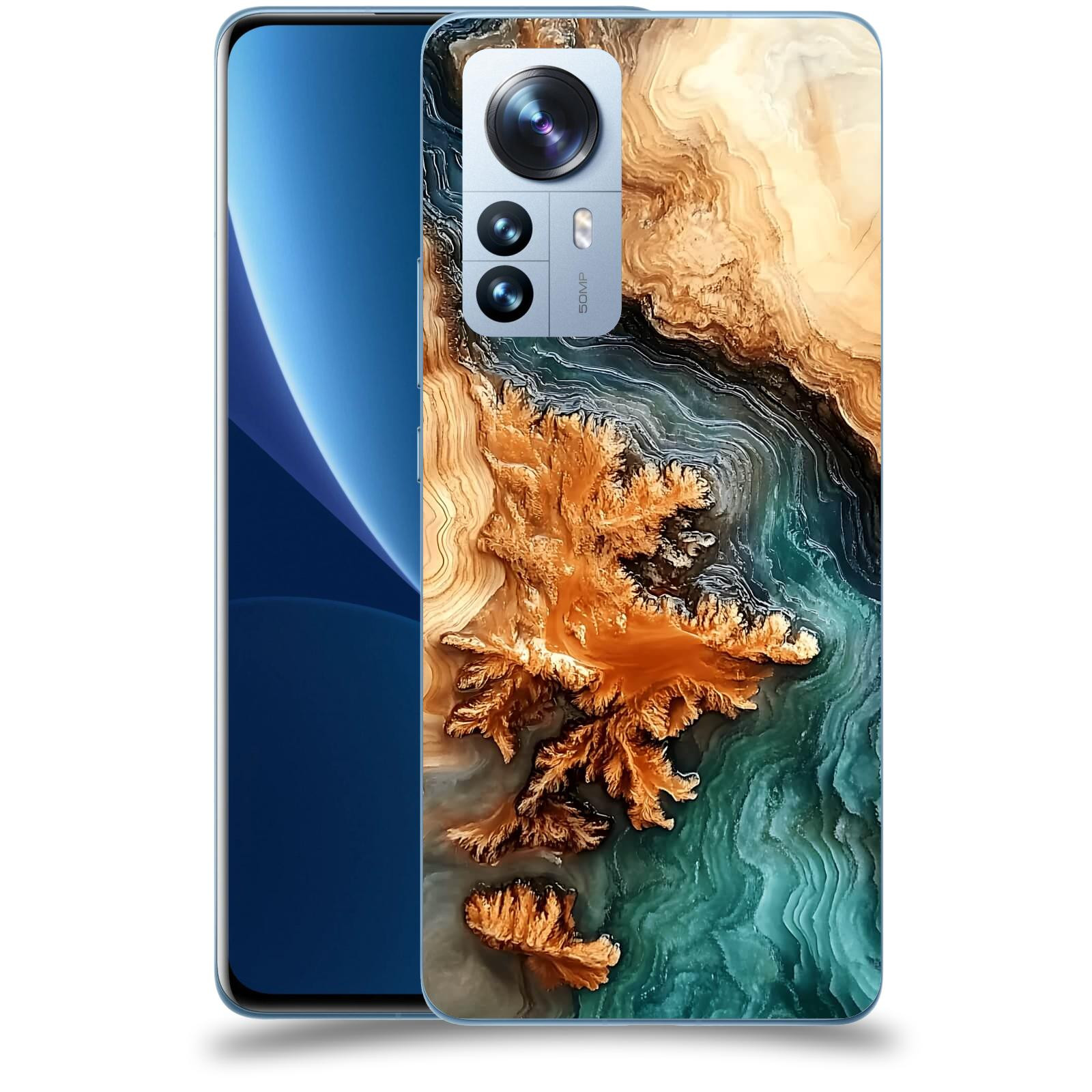 ACOVER Kryt na mobil Xiaomi 12 Pro - Minerální tok