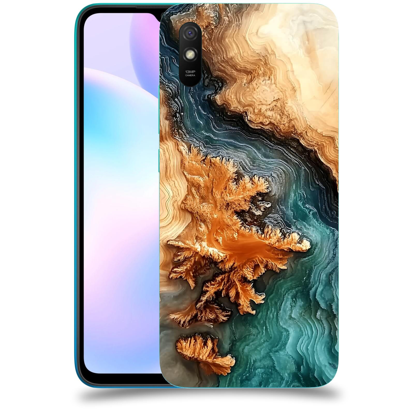 ACOVER Kryt na mobil Xiaomi Redmi 9AT - Minerální tok