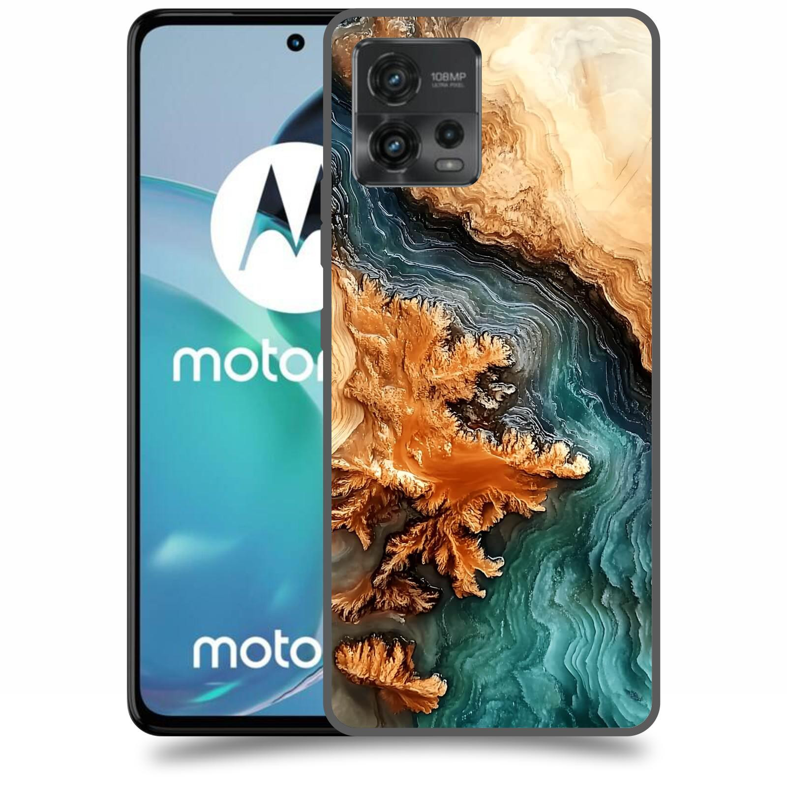 ACOVER Kryt na mobil Motorola Moto G72 - Minerální tok