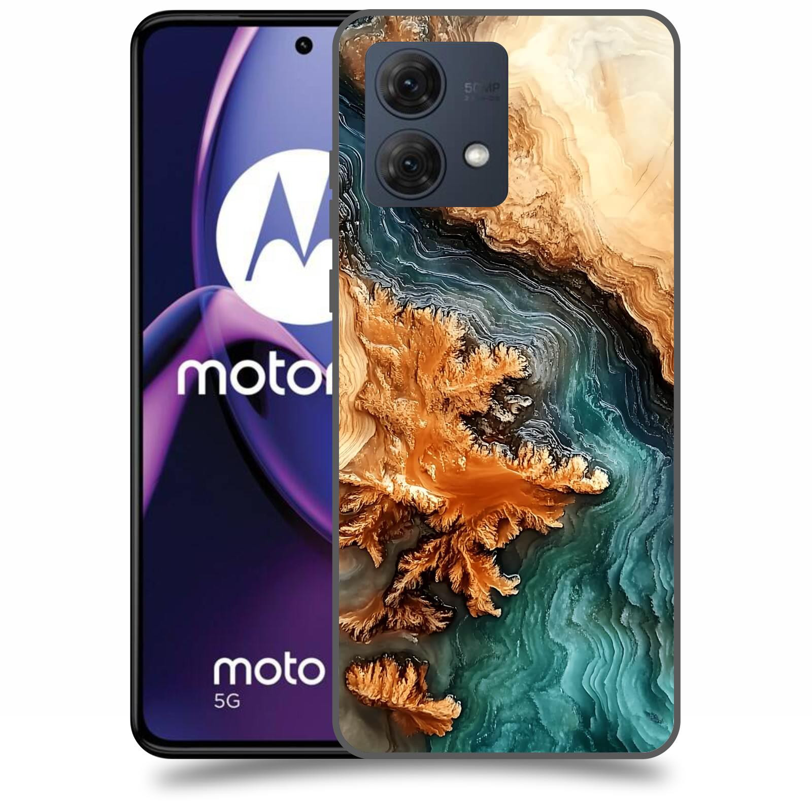 ACOVER Kryt na mobil Motorola Moto G84 5G - Minerální tok