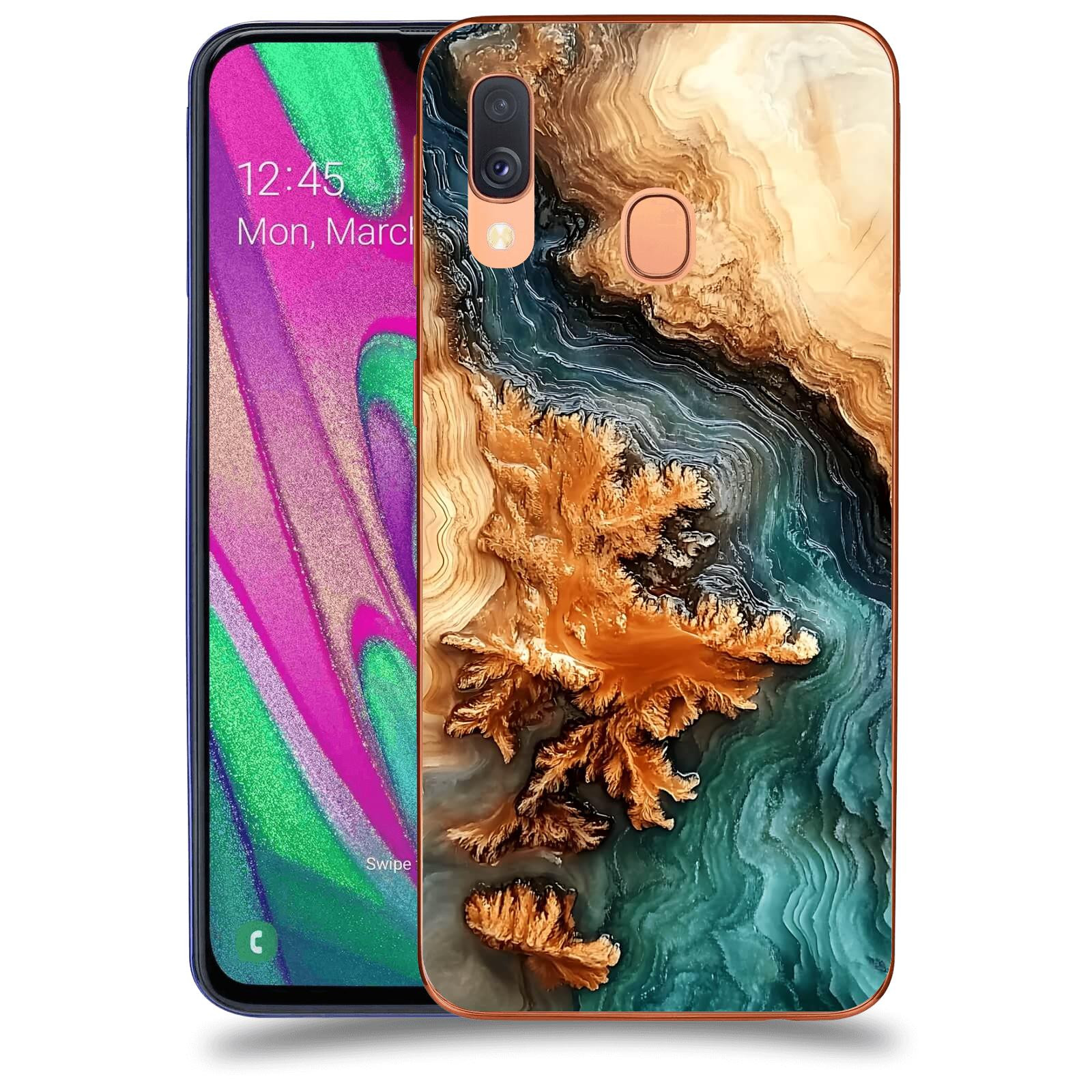 ACOVER Kryt na mobil Samsung Galaxy A40 A405F - Minerální tok
