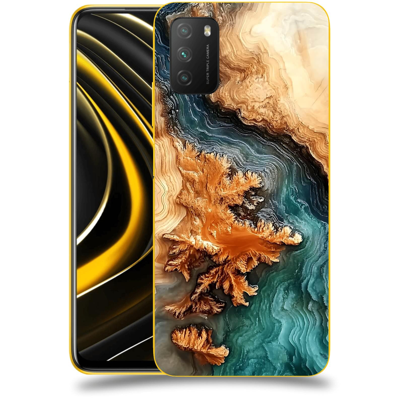 ACOVER Kryt na mobil Xiaomi Poco M3 - Minerální tok