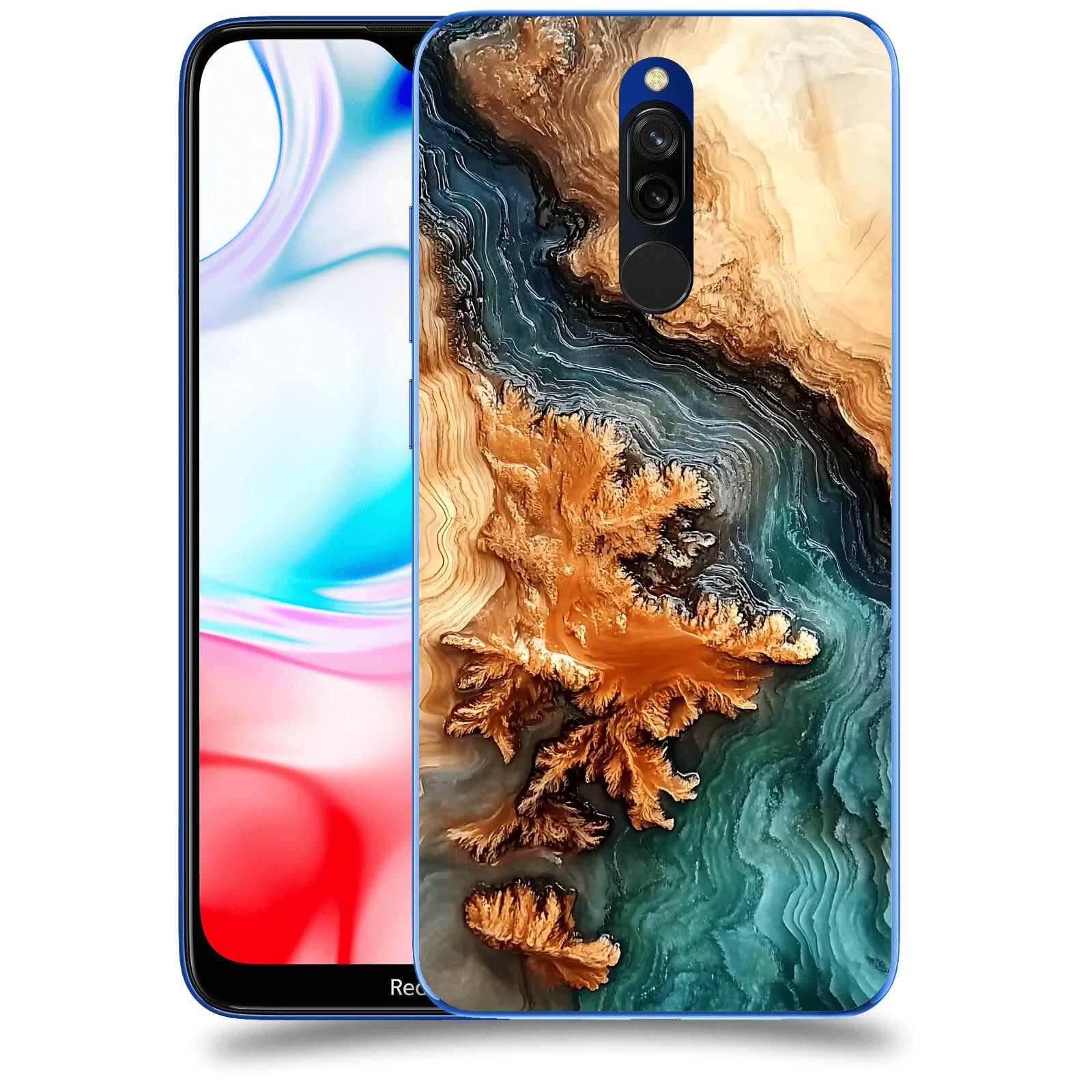 ACOVER Kryt na mobil Xiaomi Redmi 8 - Minerální tok
