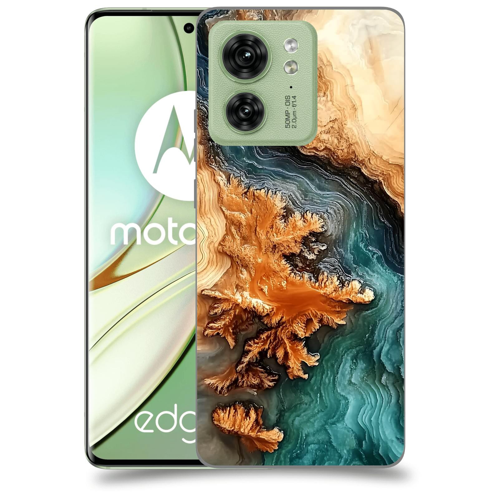 ACOVER Kryt na mobil Motorola EDGE 40 5G - Minerální tok