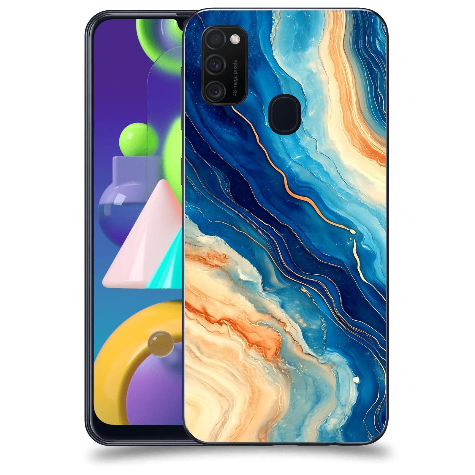 ACOVER Kryt na mobil Samsung Galaxy M21 M215F - Kosmos a Proudění