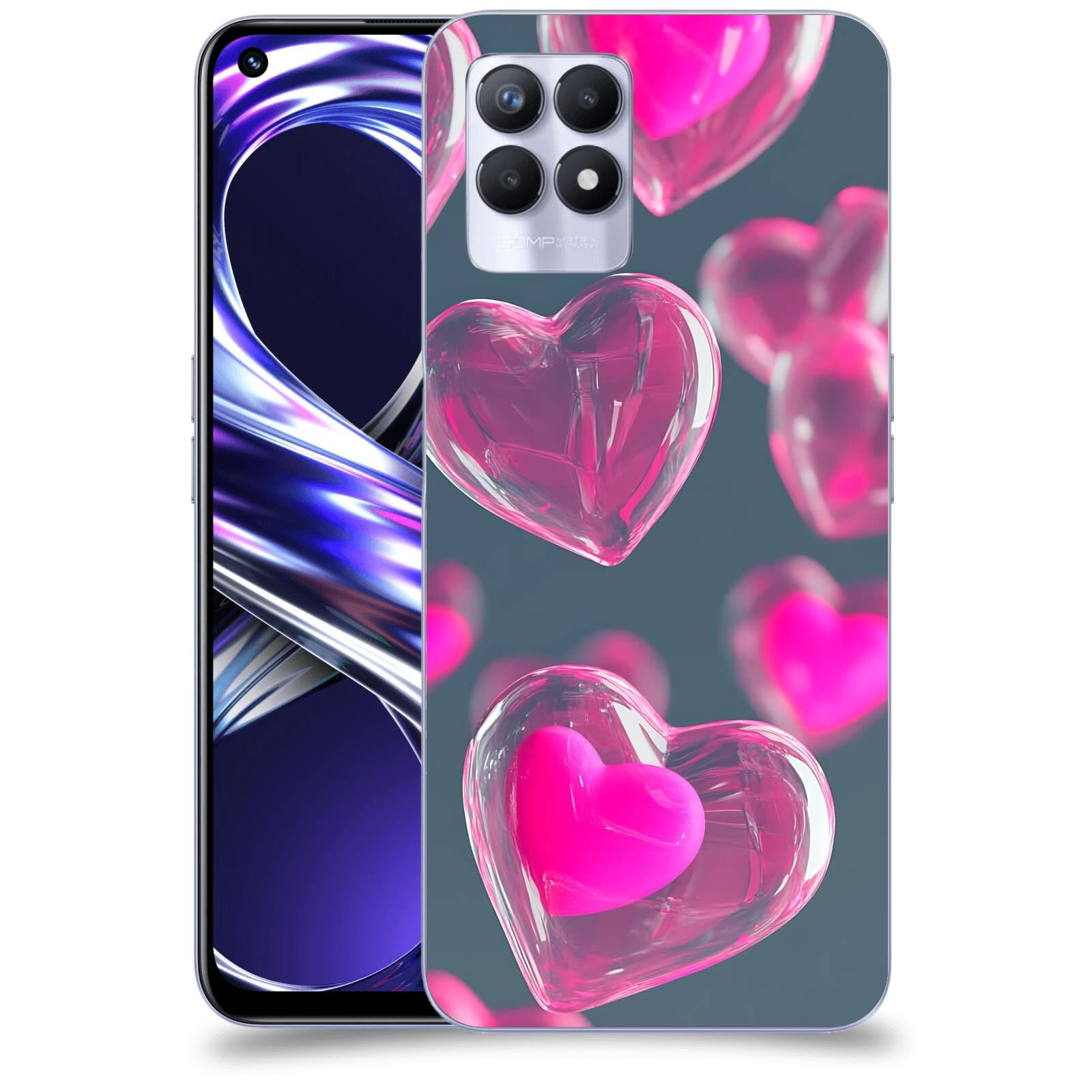 ACOVER Kryt na mobil Realme 8i - Láska a Jemnost
