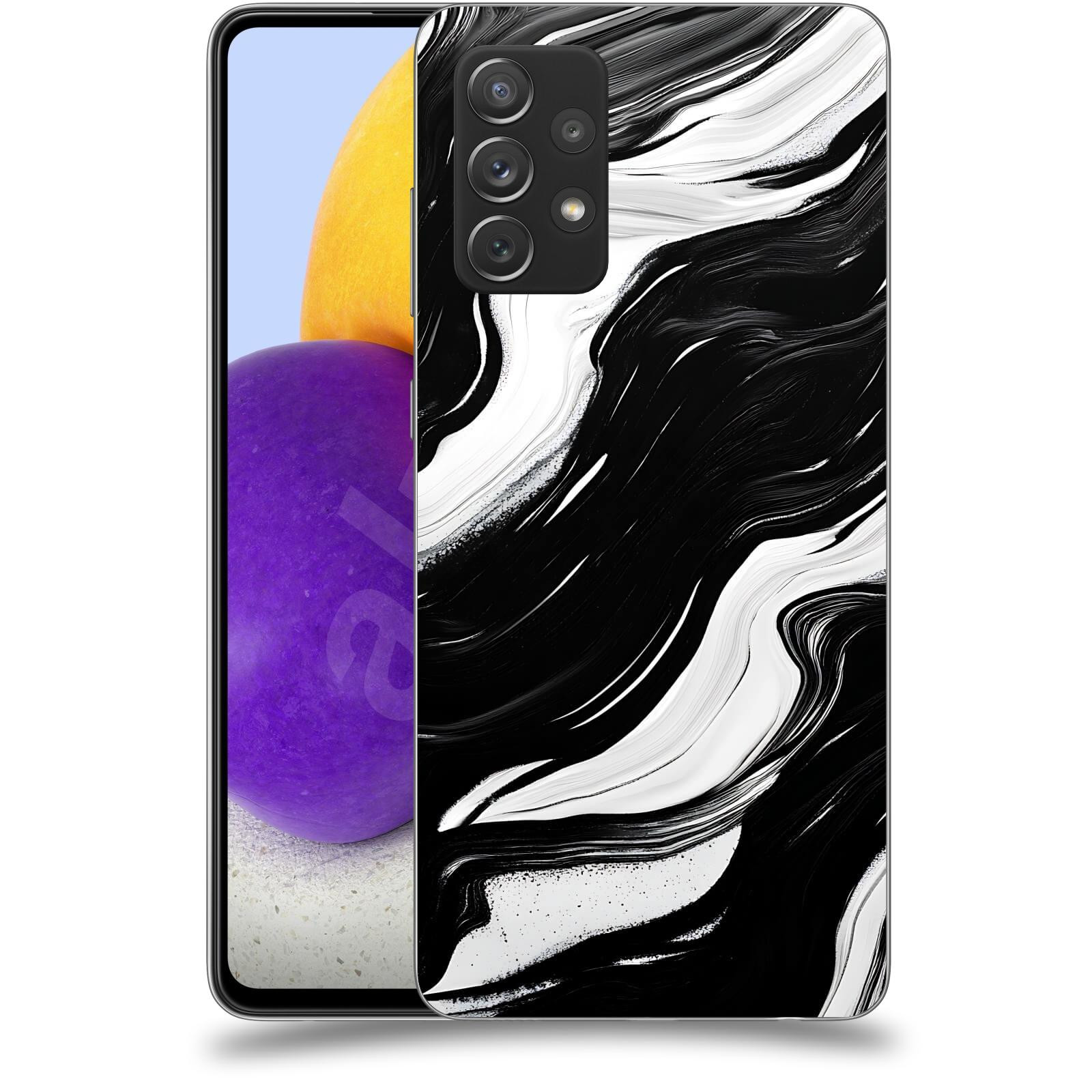 ACOVER Kryt na mobil Samsung Galaxy A72 A725F - Monochromie a Proudění