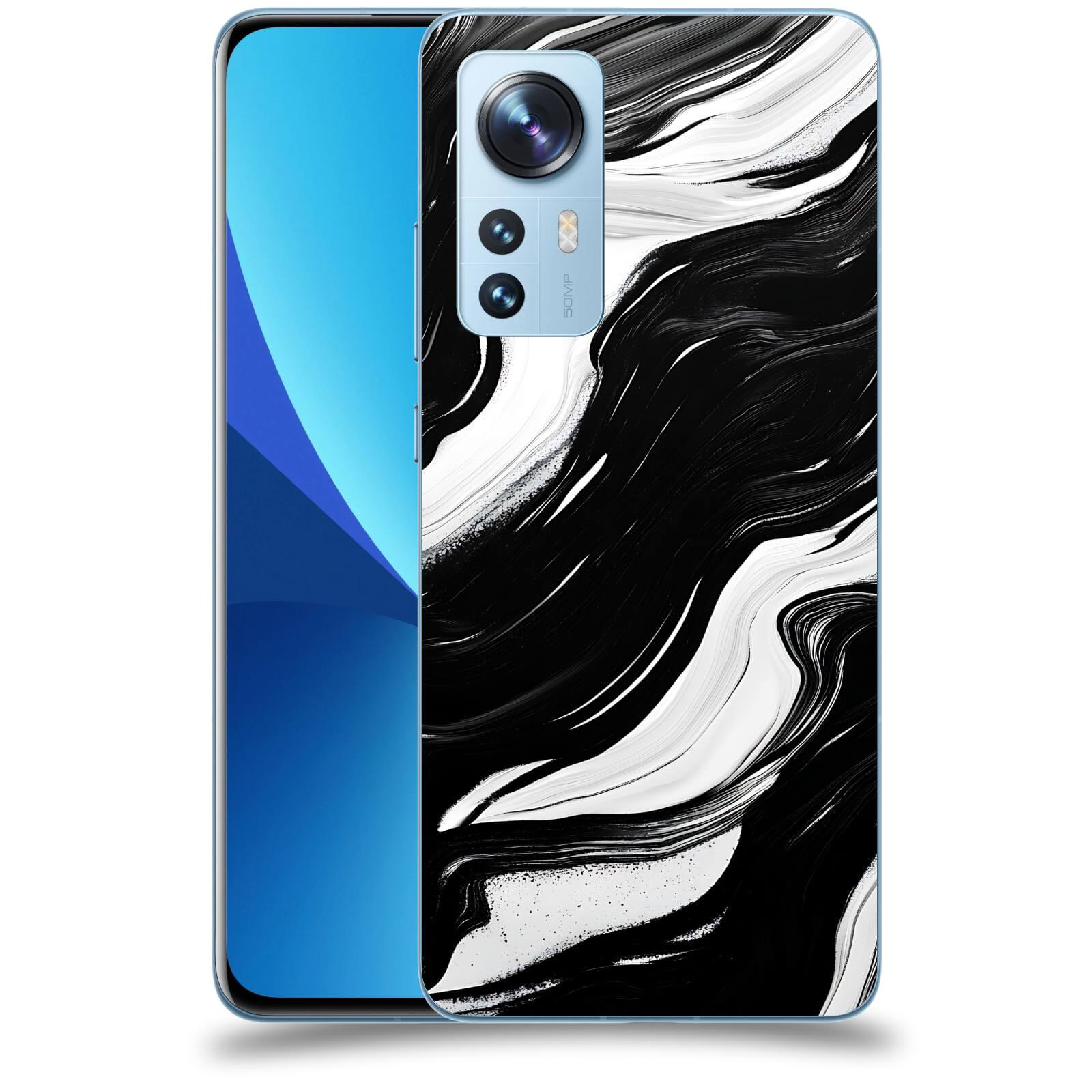 ACOVER Kryt na mobil Xiaomi 12X - Monochromie a Proudění