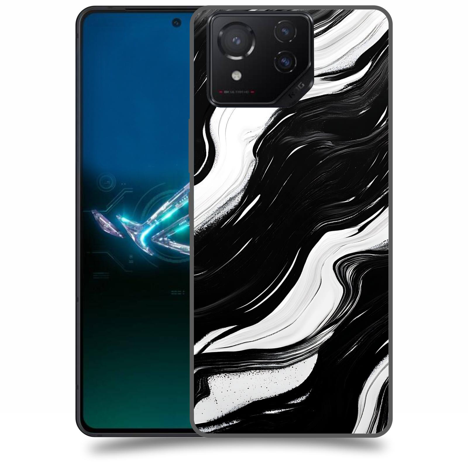 ACOVER Kryt na mobil Asus ROG Phone 8 - Monochromie a Proudění