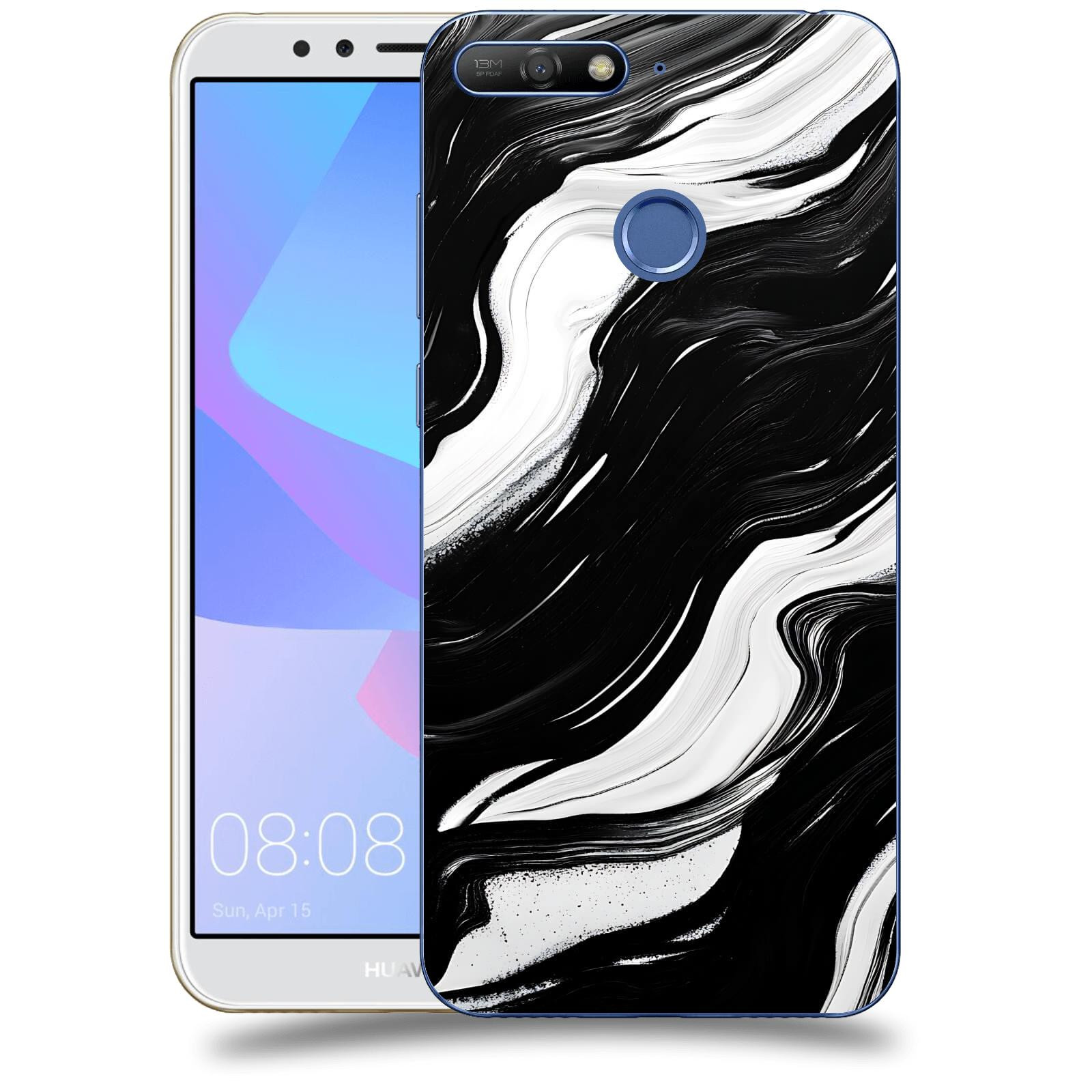 ACOVER Kryt na mobil Huawei Y6 Prime 2018 - Monochromie a Proudění