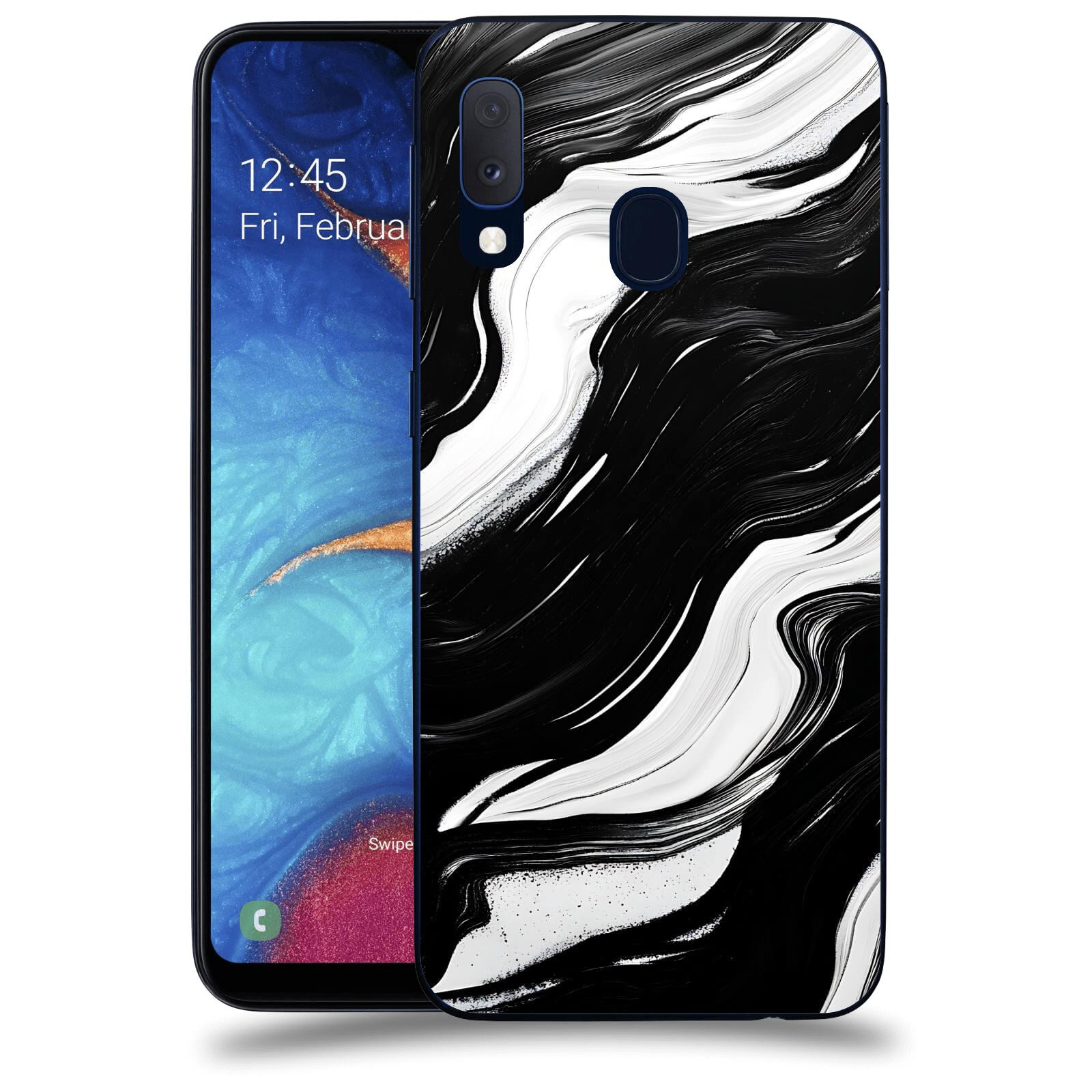 ACOVER Kryt na mobil Samsung Galaxy A20e A202F - Monochromie a Proudění