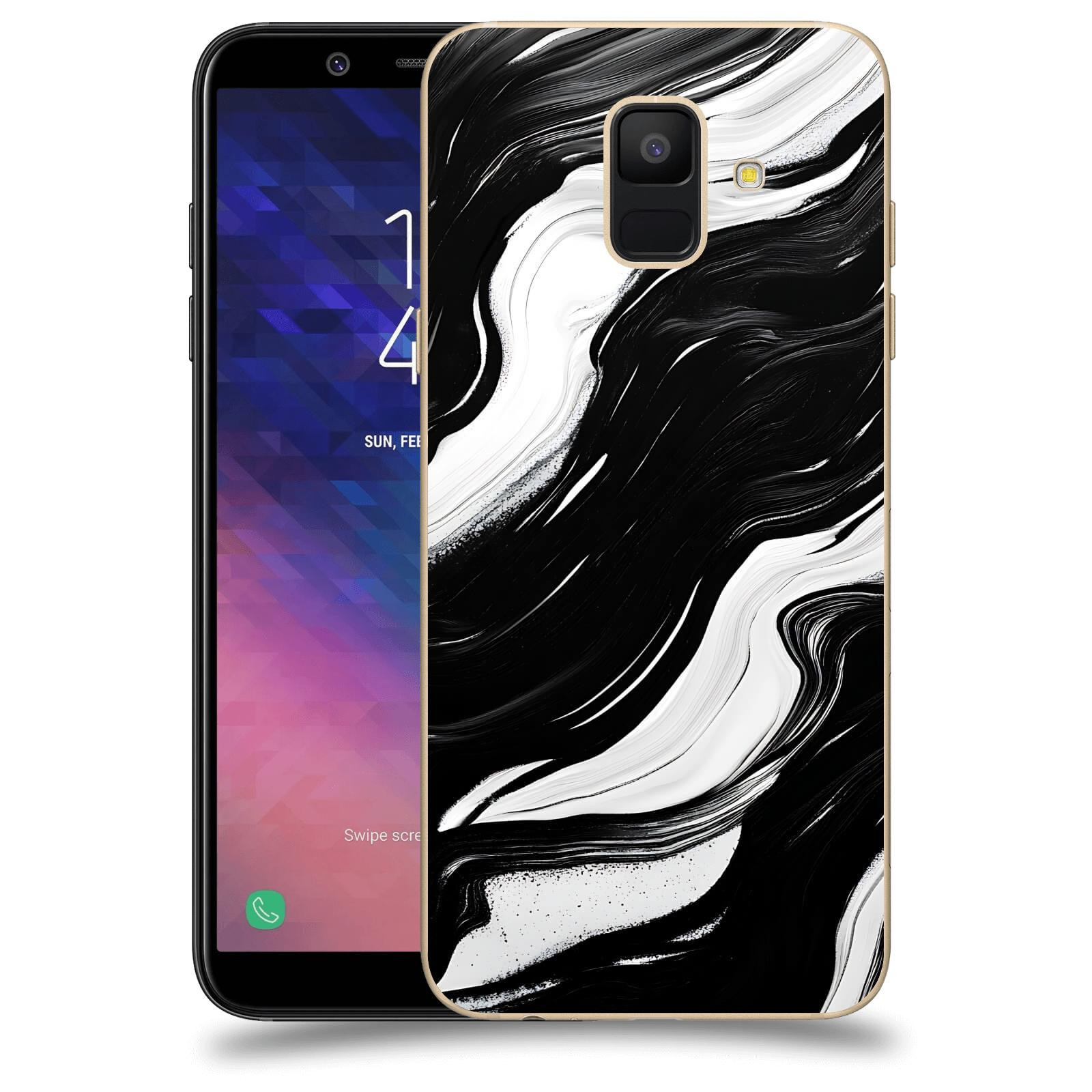 ACOVER Kryt na mobil Samsung Galaxy A6 A600F - Monochromie a Proudění