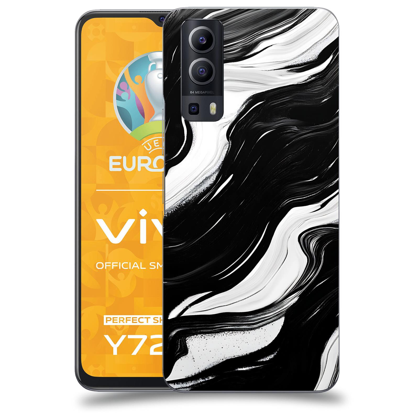 ACOVER Kryt na mobil Vivo Y72 5G - Monochromie a Proudění